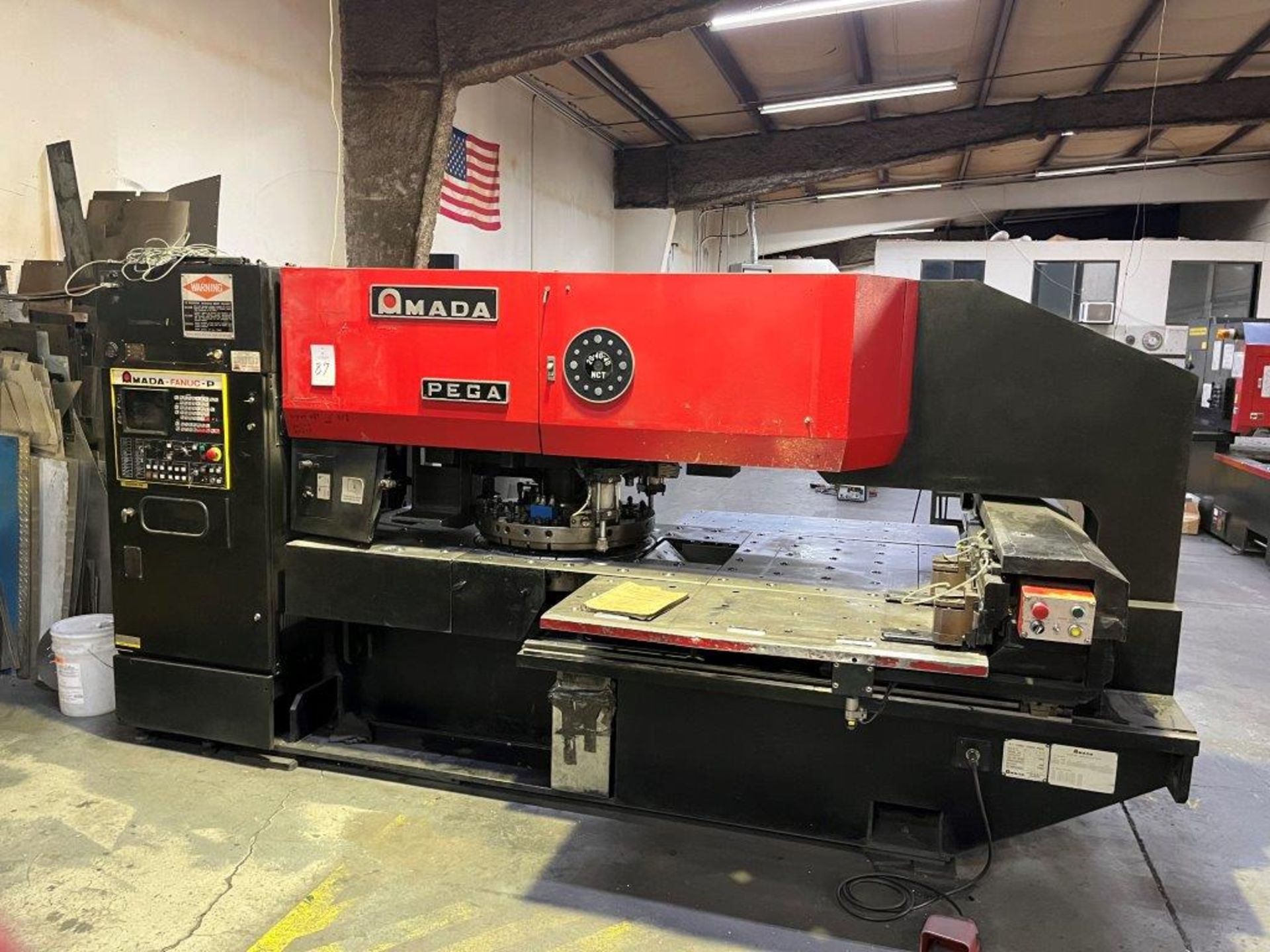 Amada Pega 244 20-Ton NC Turret Press, S/N AP440049, 1987