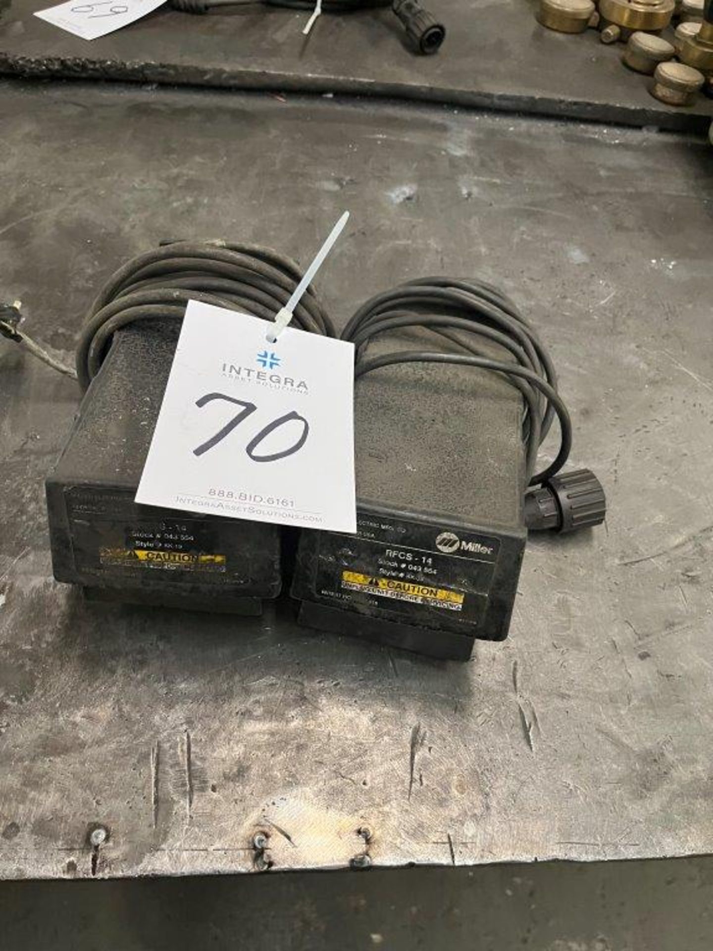 (2) Miller RFCS-14 Foot Pedal Weld Control