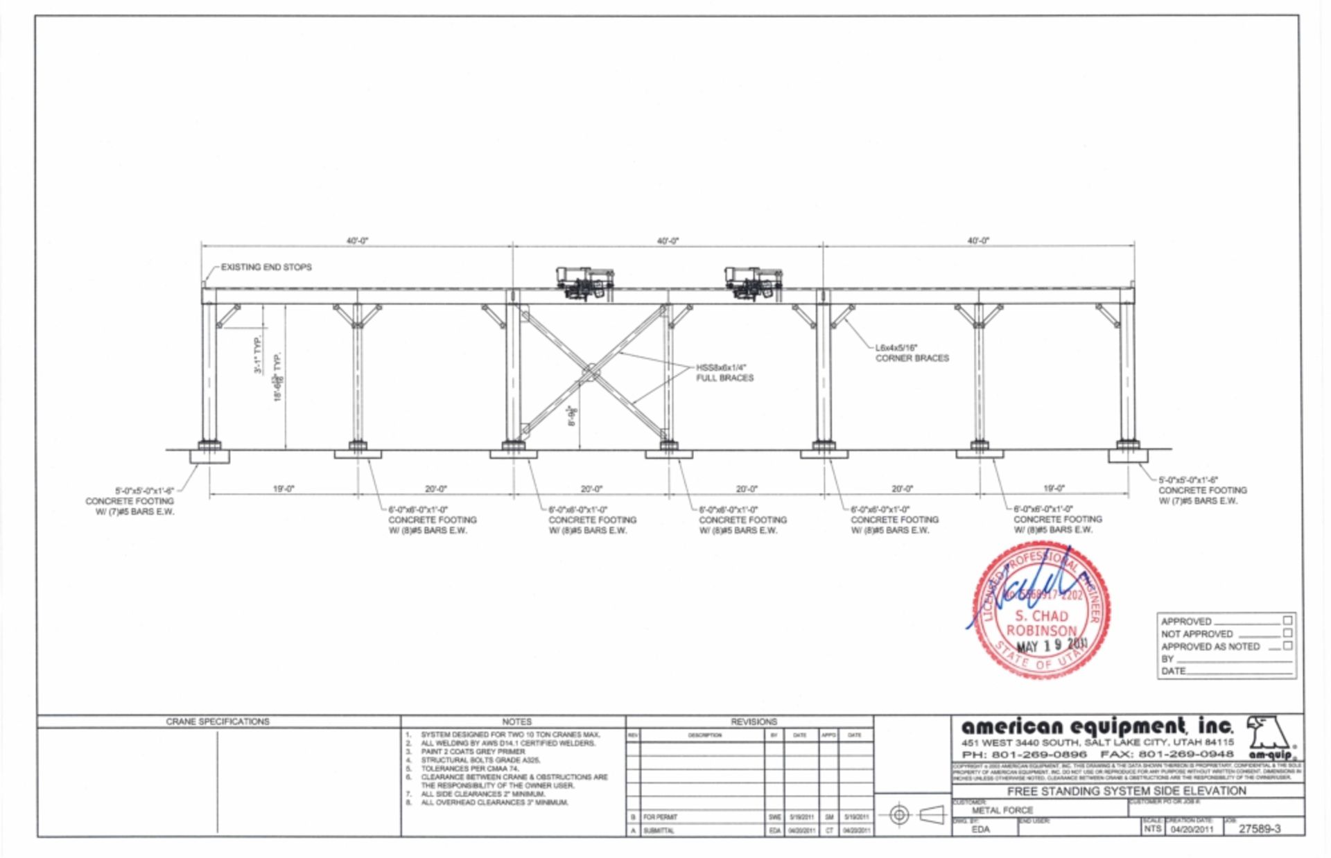 Demag 10-Ton Single Girder Top Riding Crane Bridge, 40' - Image 5 of 5