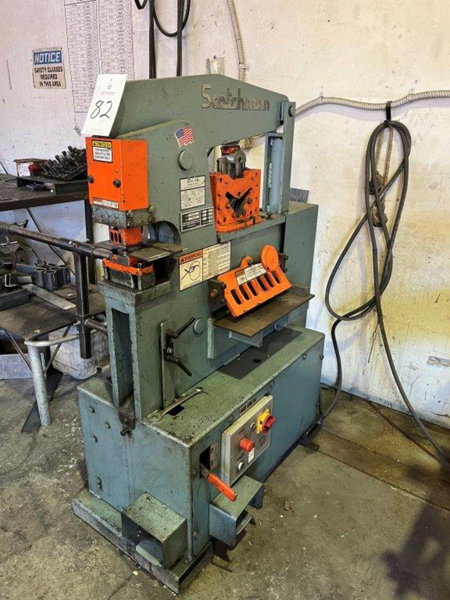 Scotchman 5014-CM 50-Ton Hydraulic Ironworker, S/N 1750K0807