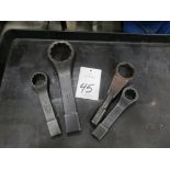 (4) Proto Offset Striking Wrenches