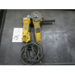 (2) DeWalt D28402 Angle Grinder