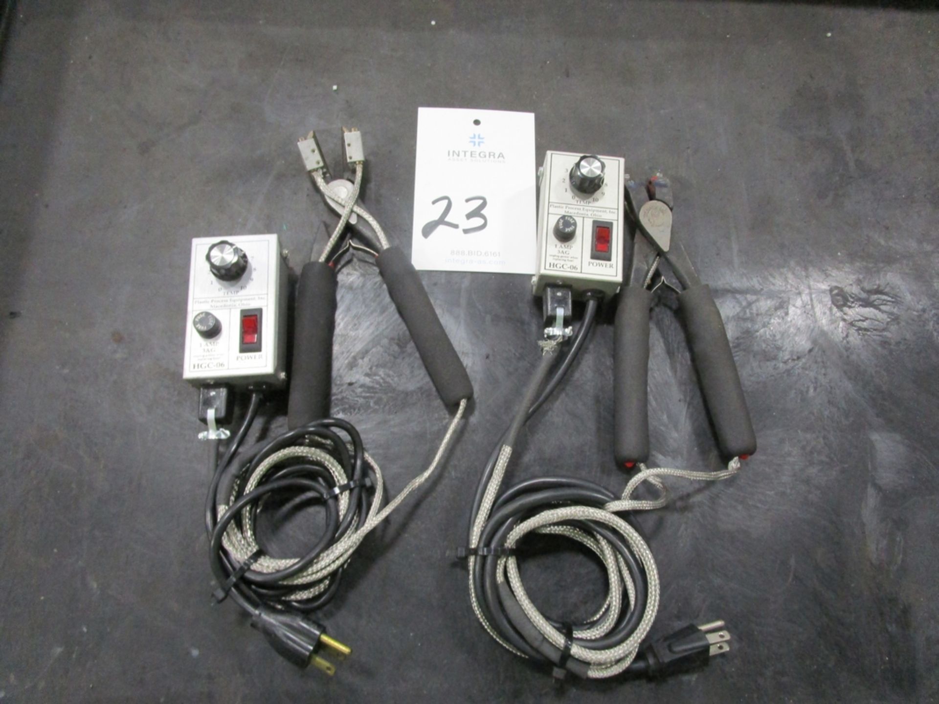 (2) Plastic Process Equipment HGC-06 Heated Nippers