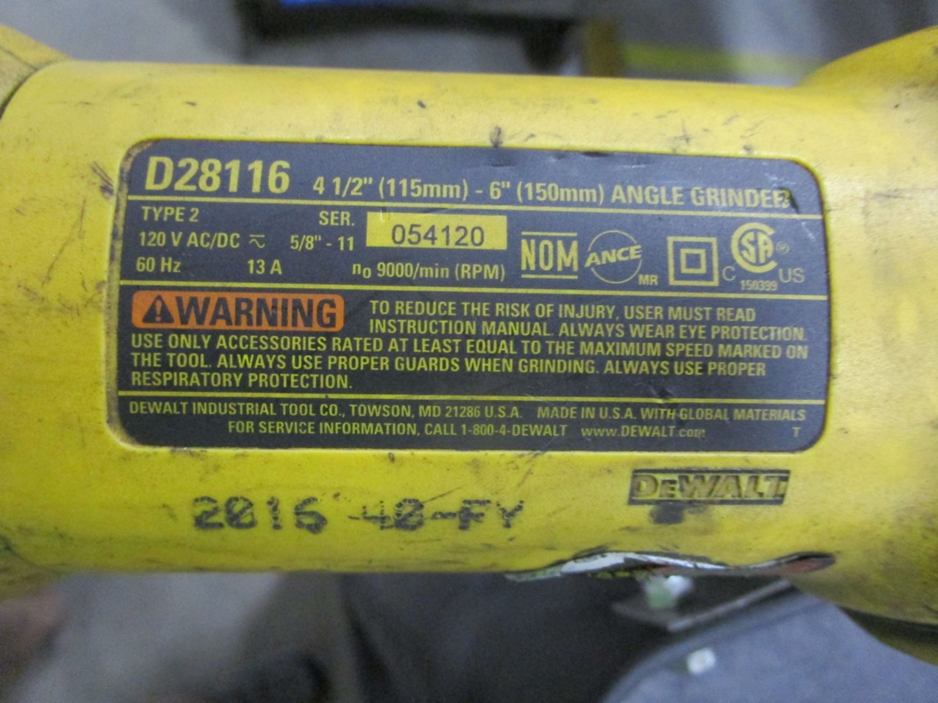 DeWalt D28116 Angle Grinder - Image 2 of 2