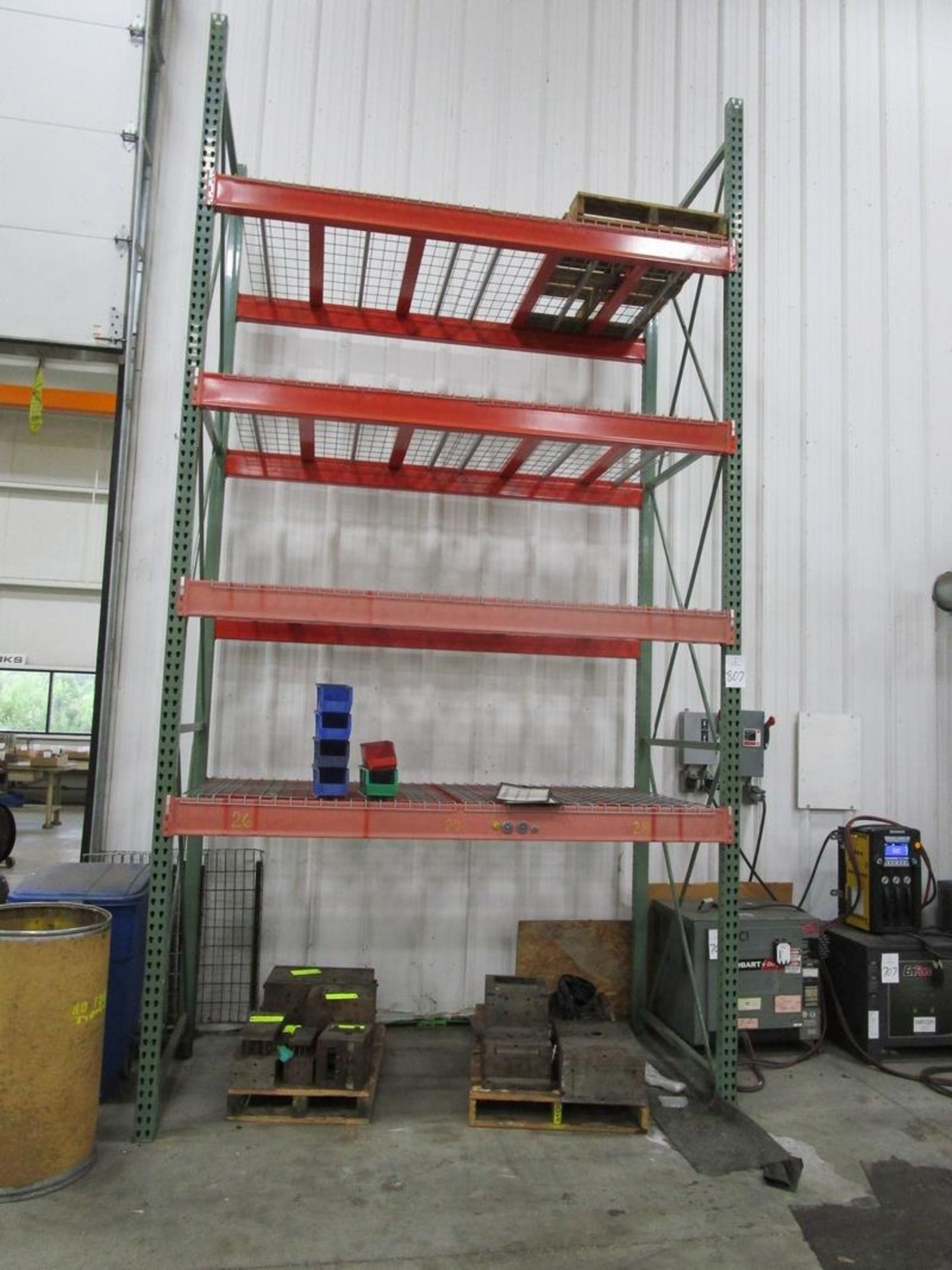 (1) Section of Pallet Racking, 96"W x 192"H