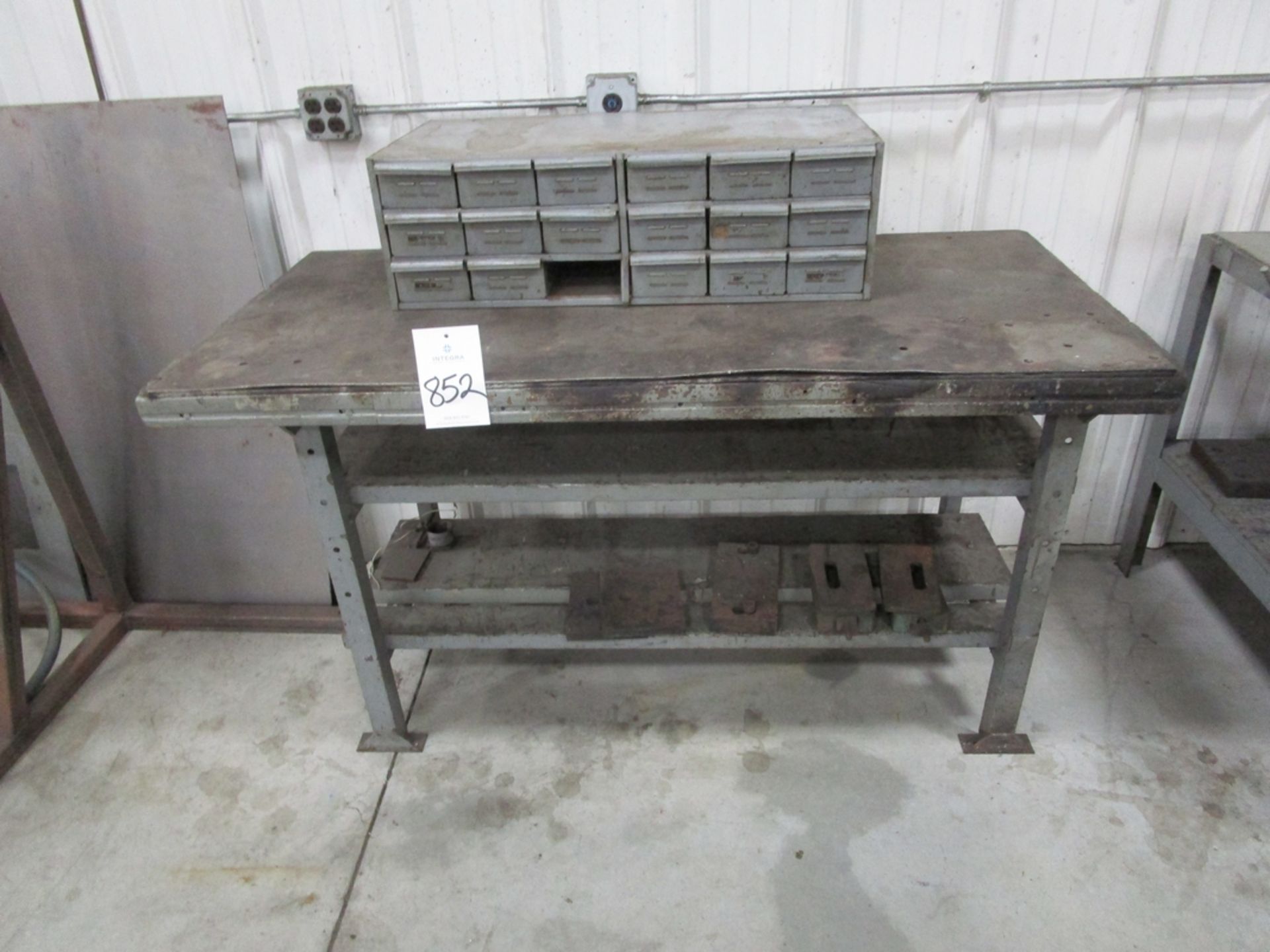 (2) Shop Tables With Hardware Bin