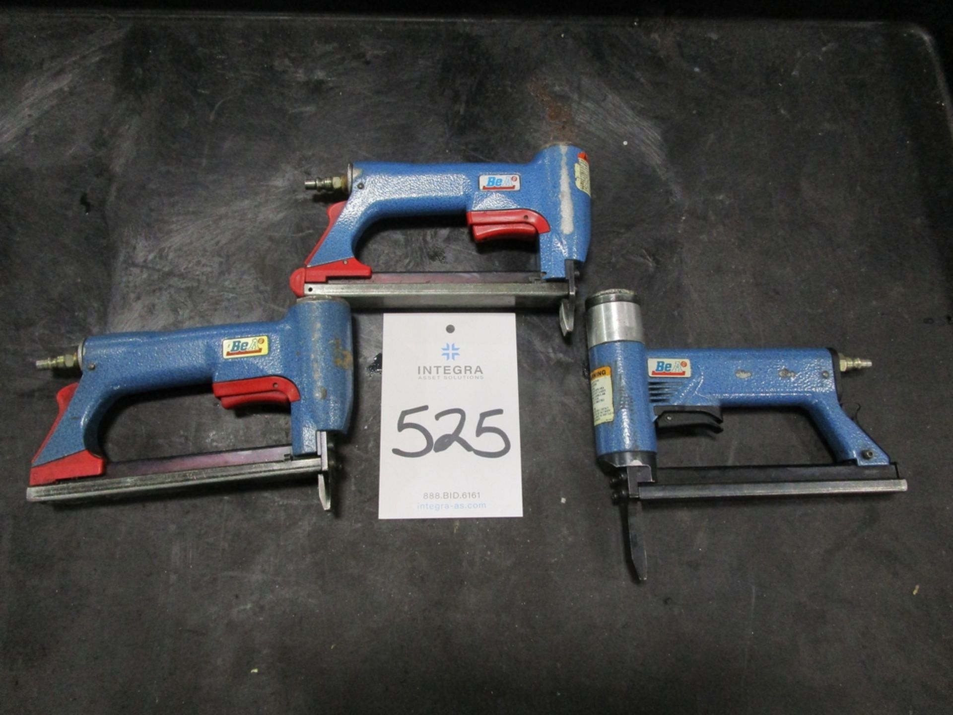 (3) BeA Industrial 1/4" Pneumatic Staplers