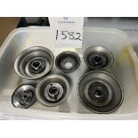 (6) Lot of Assorted Flaring Cup Diamond Wheels; with (5) Arbors