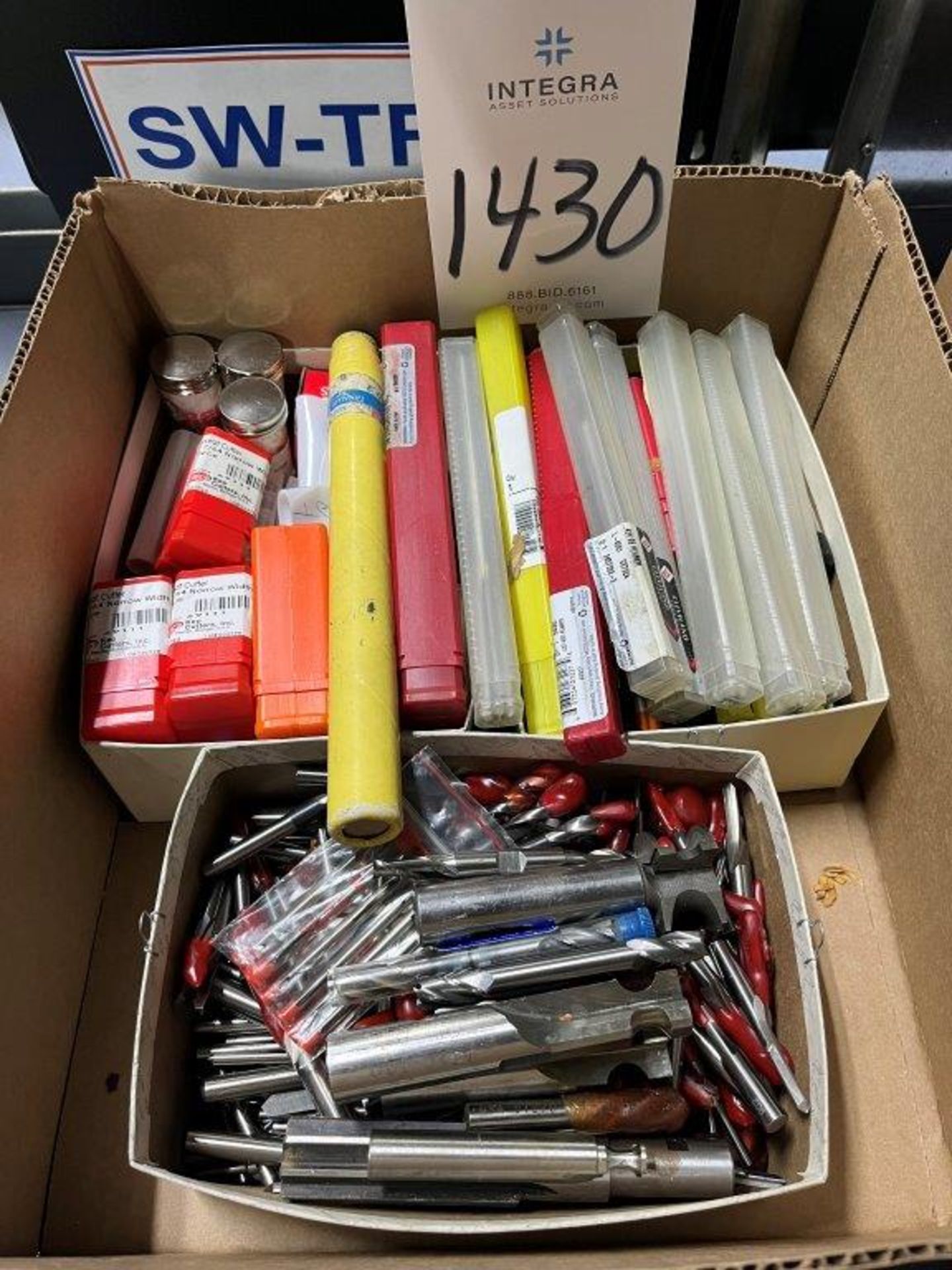 Lot of Assorted Tooling Including End Mills, Step Drills, Reamers and Miscellaneous