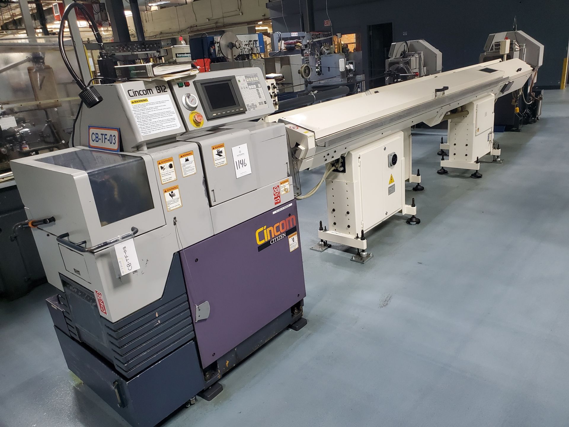 Citizen Cincom B-12 Swiss-Type Automatic CNC Lathe - Image 2 of 12