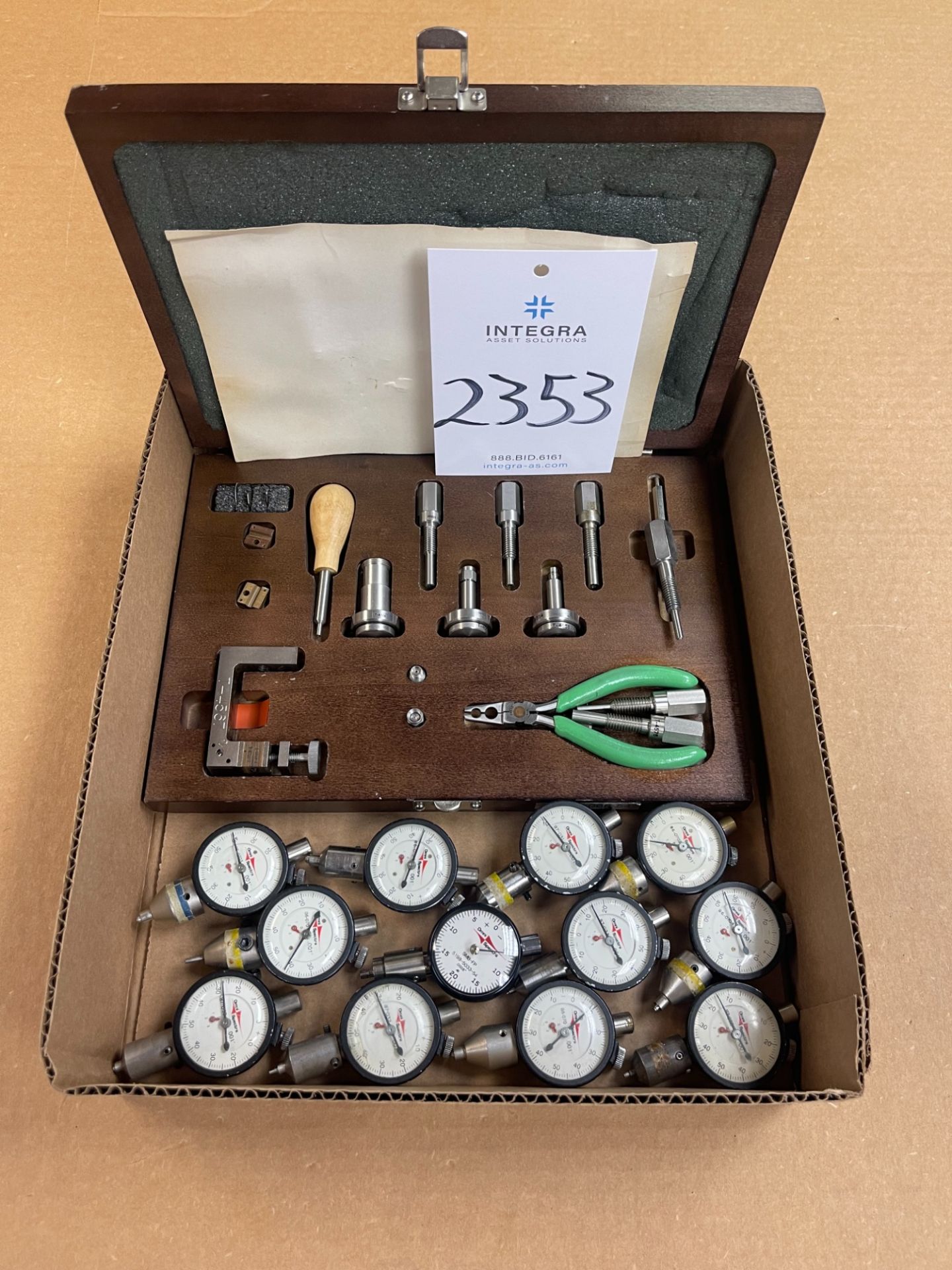 (12) Assorted Omni Spectra Dial Indicators