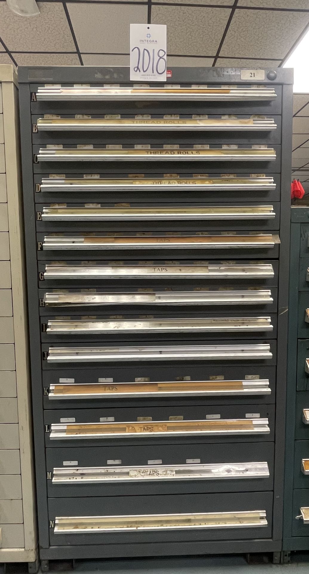 14-Drawer Metal Tooling Cabinet