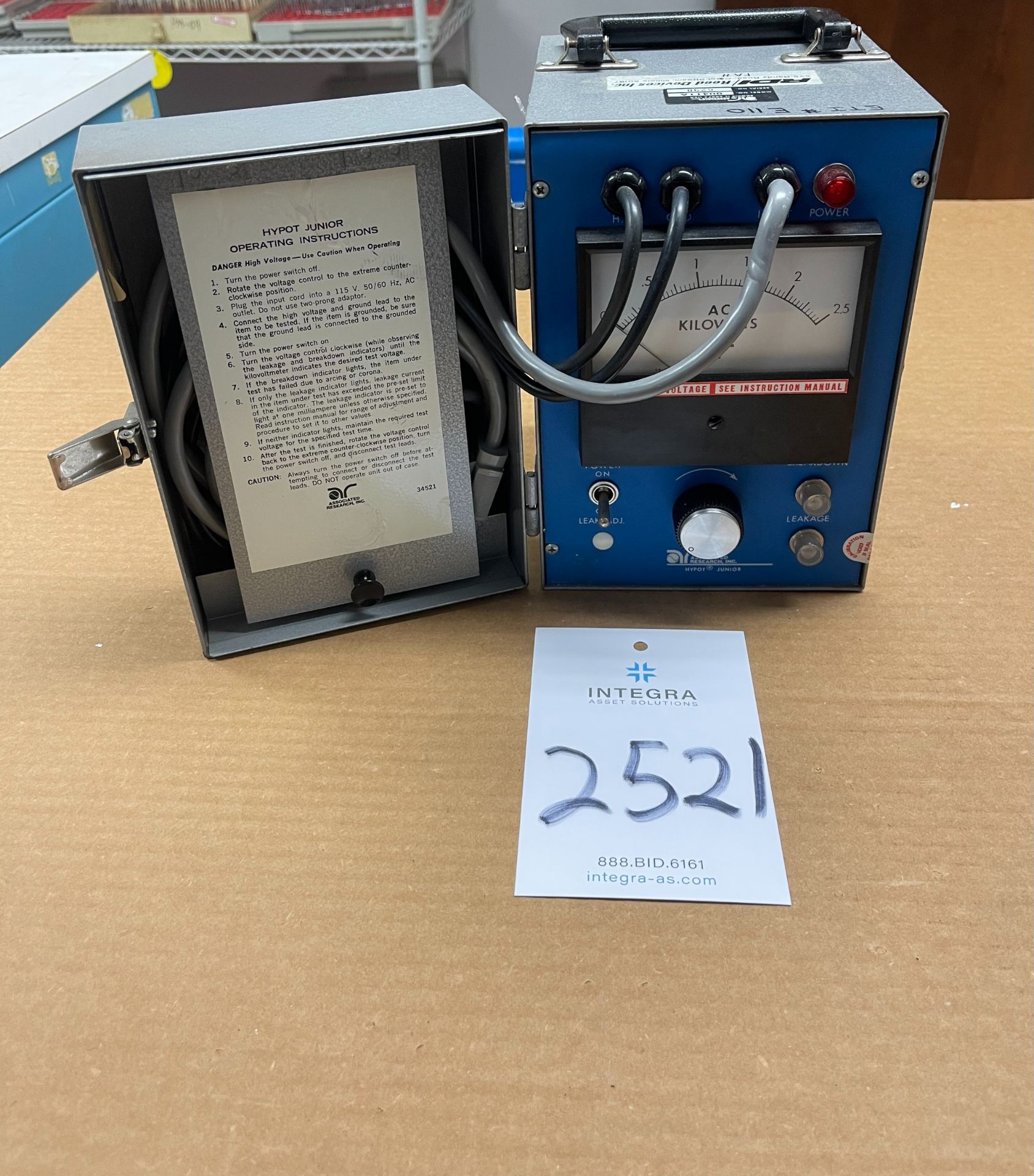 Associated Research Hypot Junior Voltage Meter