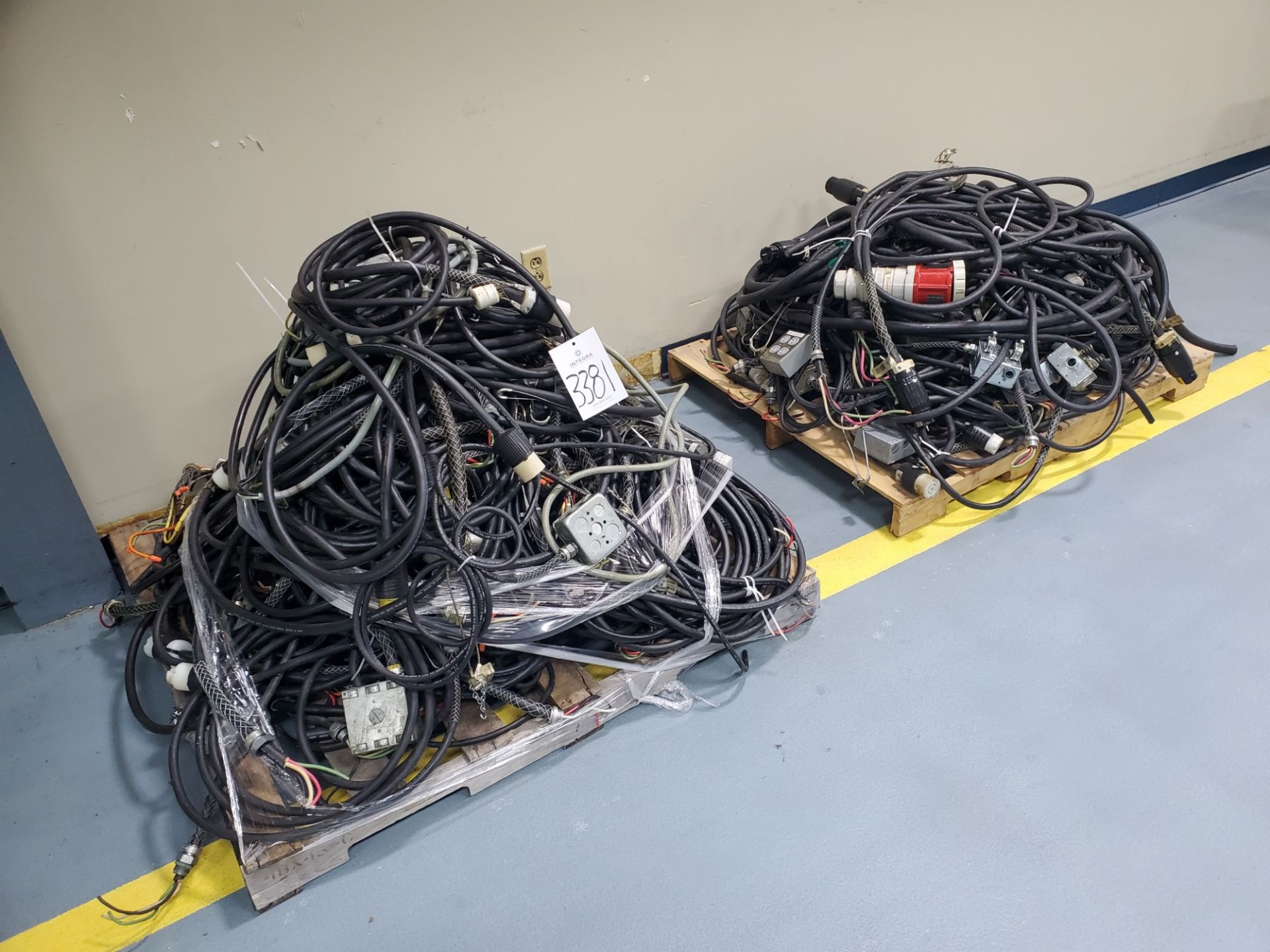 (2) Pallets of Assorted Machine Electrical Cords