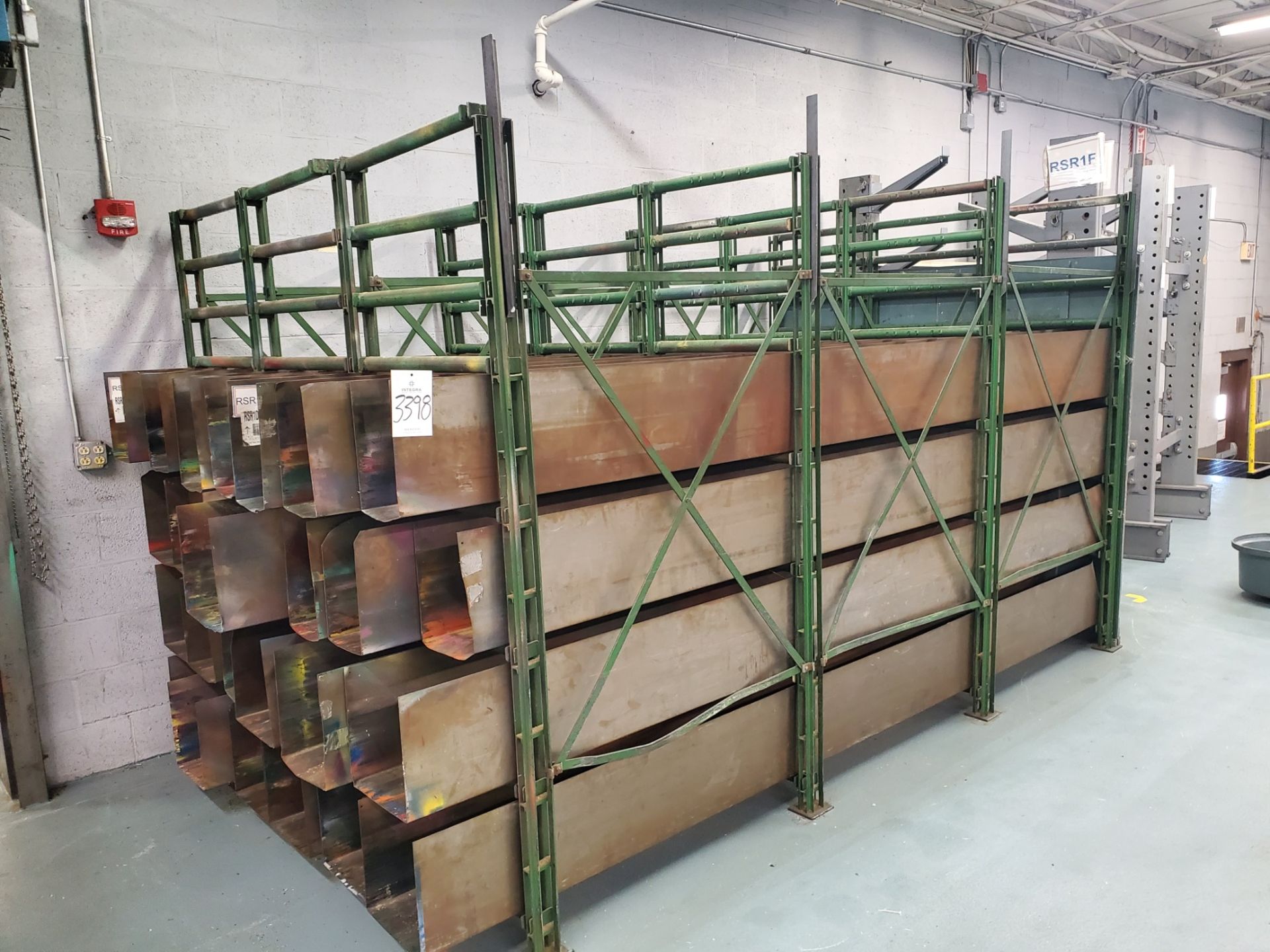 11' Long x 82" Wide x 7' High Material Rack