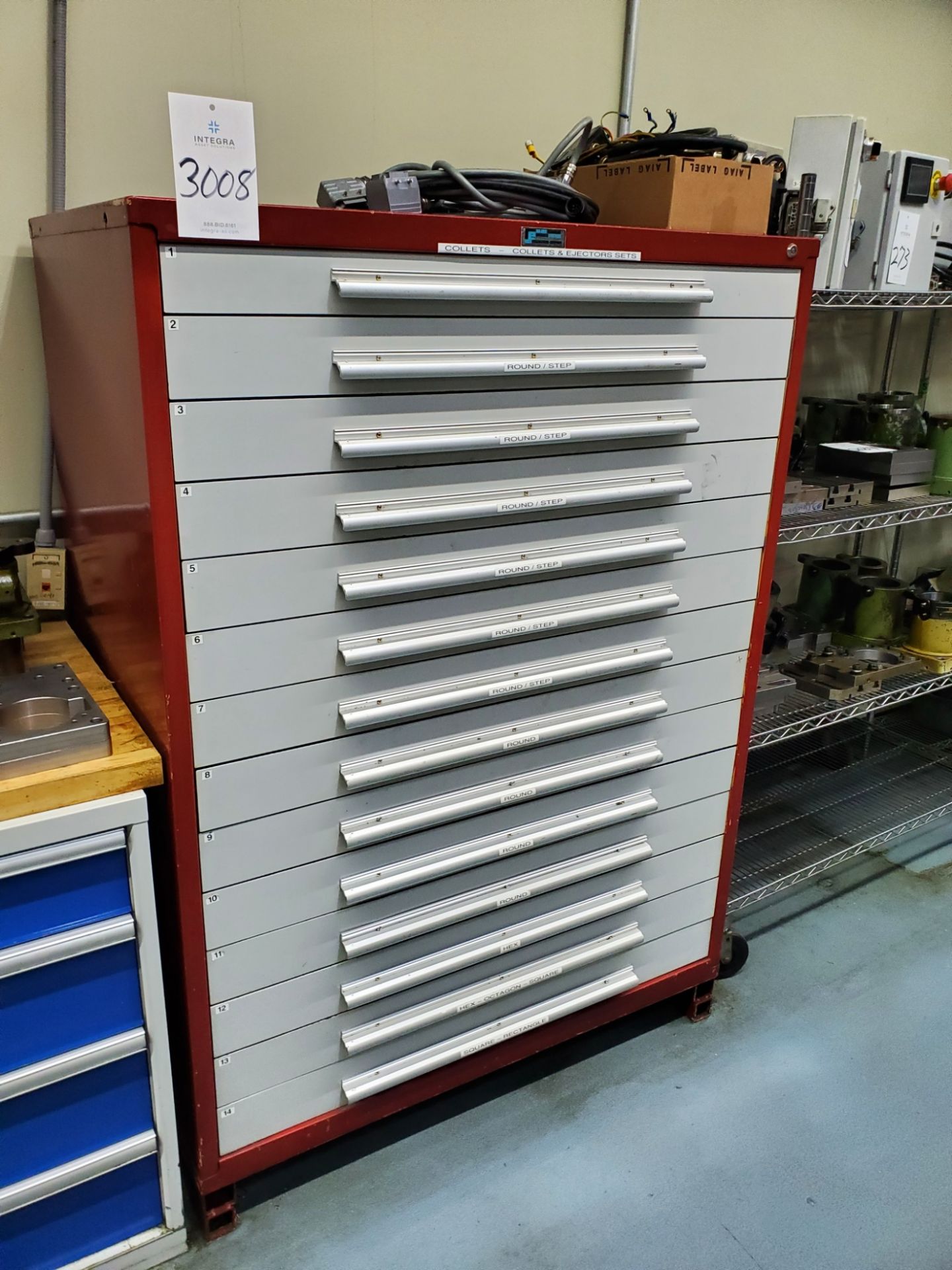 14-Drawer Nu-Era Cabinet, 63" H x 45" W x 27.5" Deep