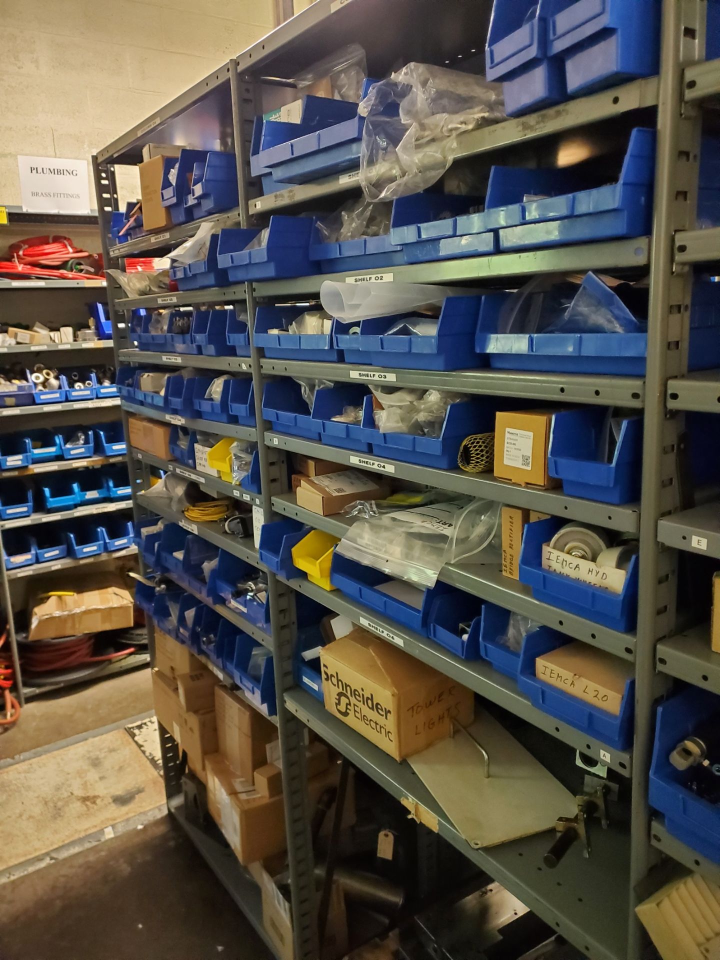 12-Sections of Metal Shelving w/ Contents of Machine Parts & Facility Maintenance - Image 4 of 7