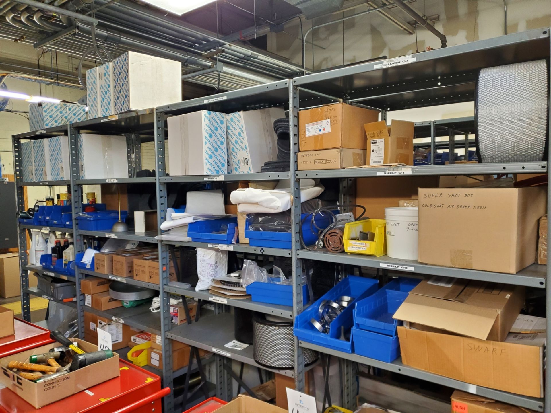 12-Sections of Metal Shelving w/ Contents of Machine Parts & Facility Maintenance - Image 4 of 5