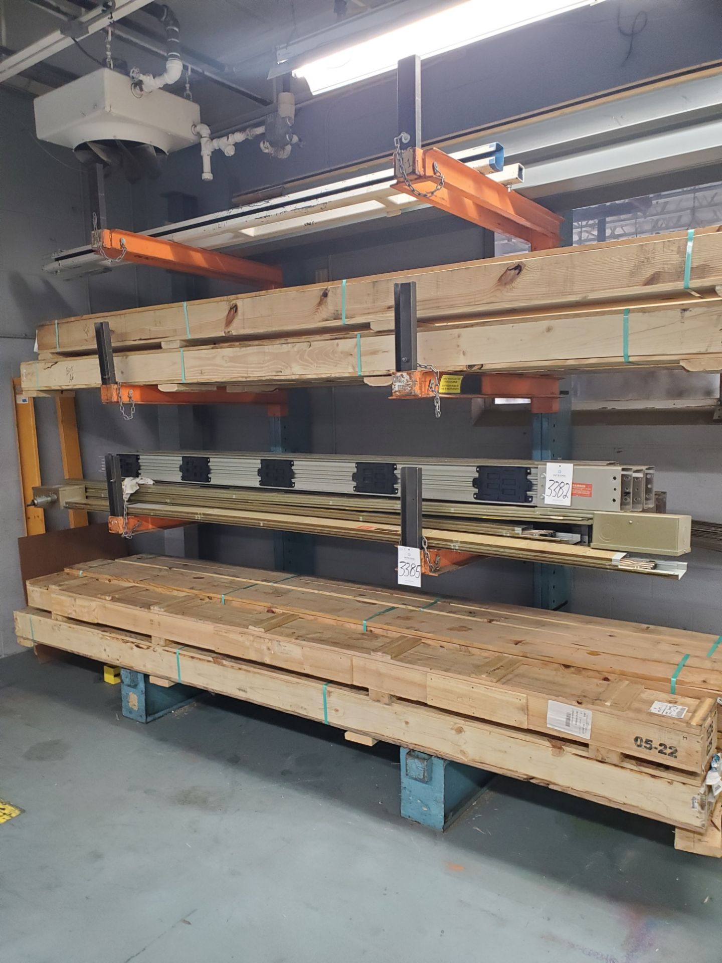 Single Sided Cantilever Rack, (2) 9' Uprights, (6) 48" Support Arms (Rack Only)