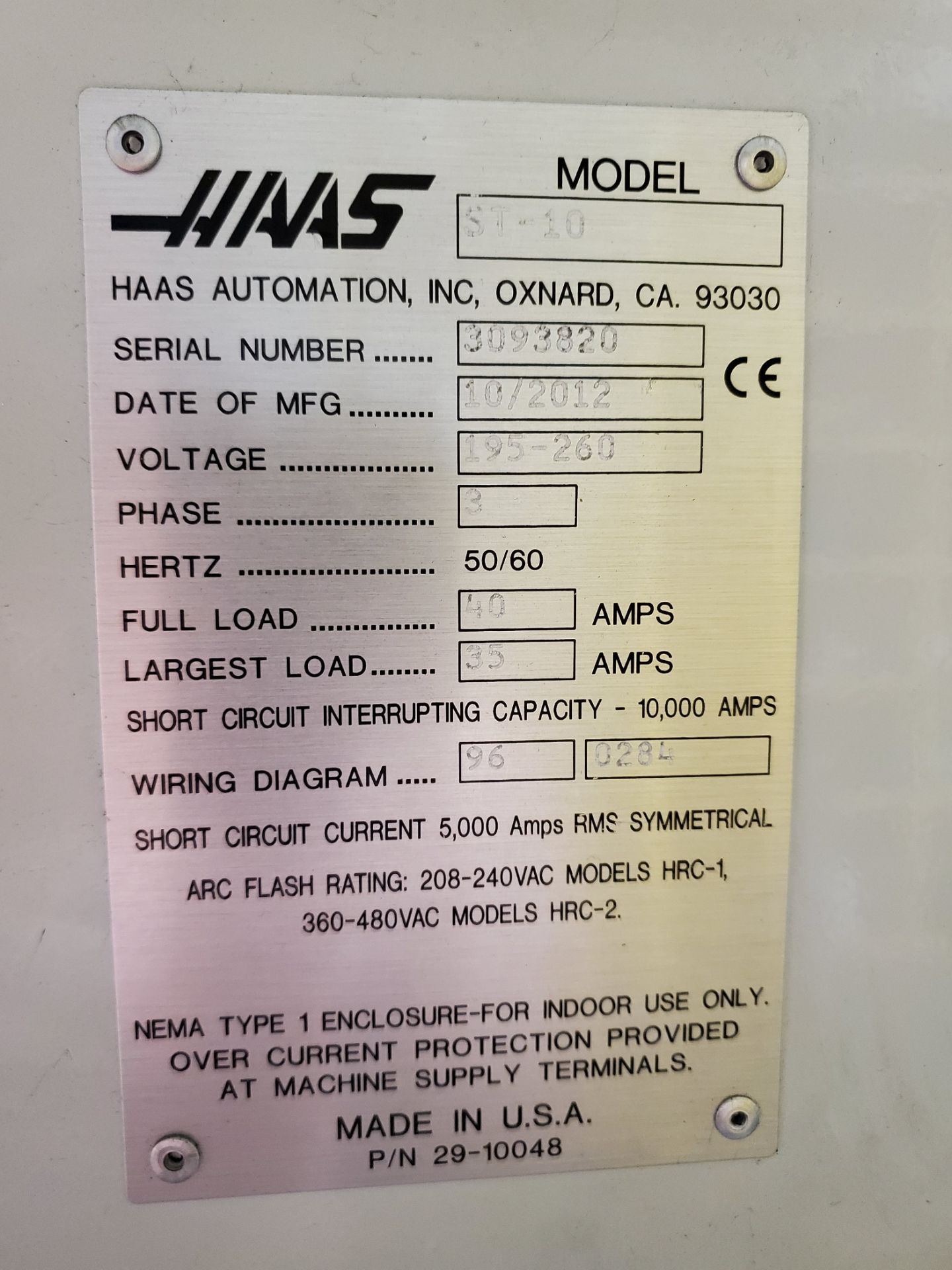 Haas ST-10 CNC Lathe - Image 6 of 6