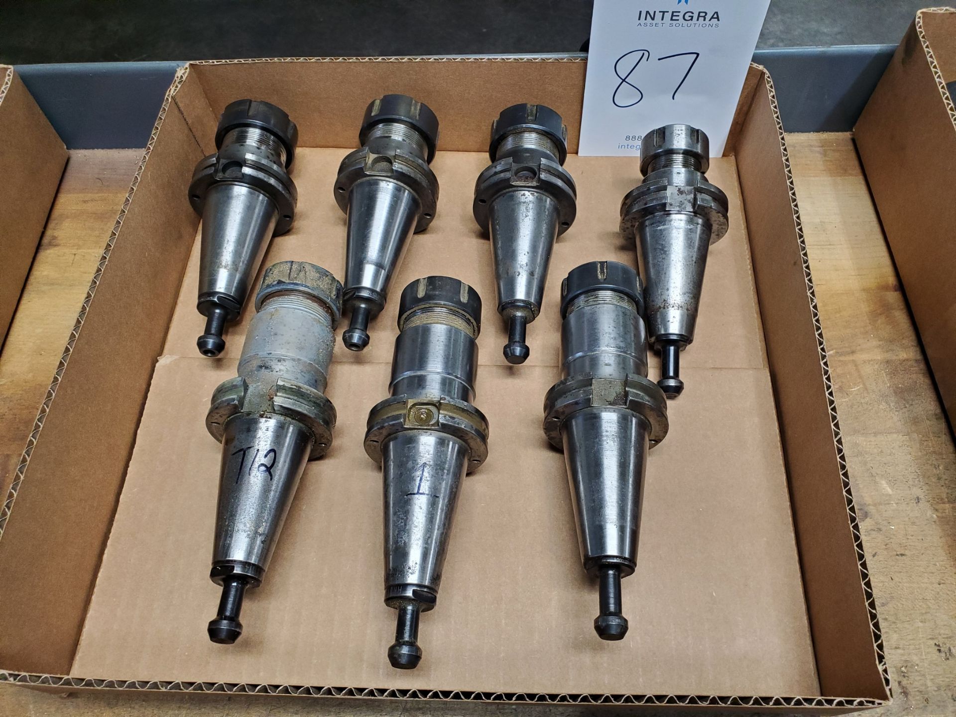 (7) CAT 40 Collet Chucks