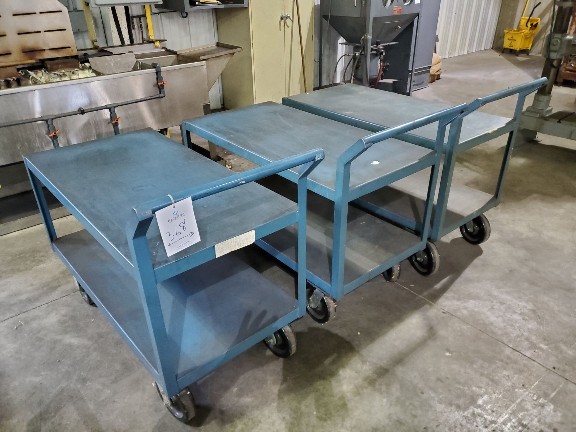 (3) 24.5" x 48" Steel Shop Carts