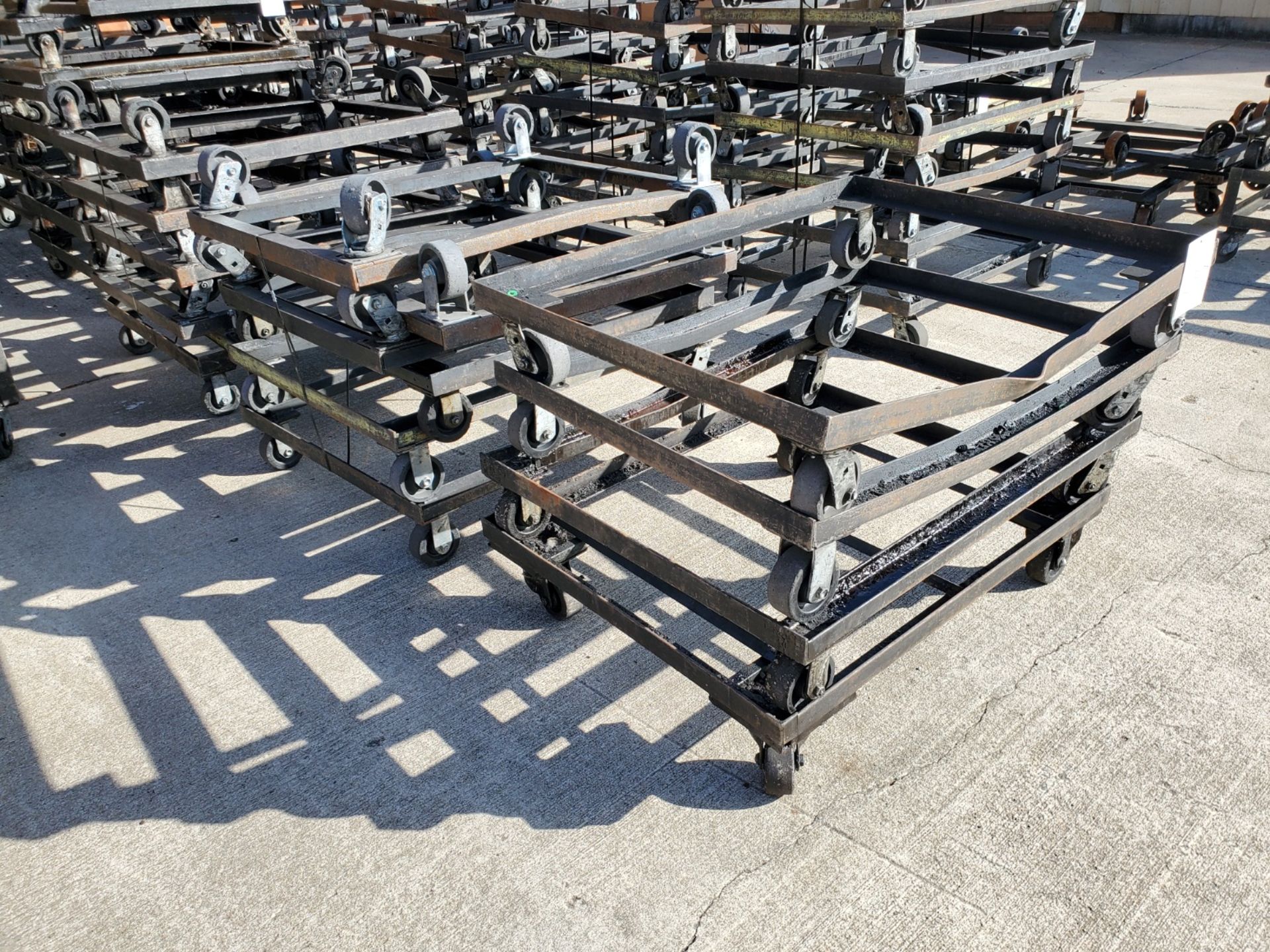 (16) Steel Bin Carts, 36" x 42"