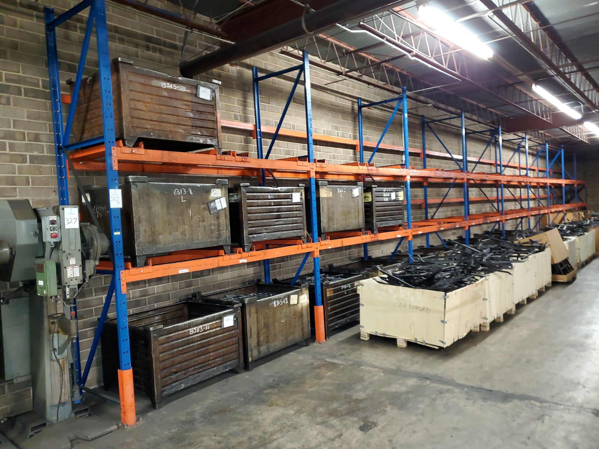 (9) Sections Heavy Duty Steel Bin Storage Rack