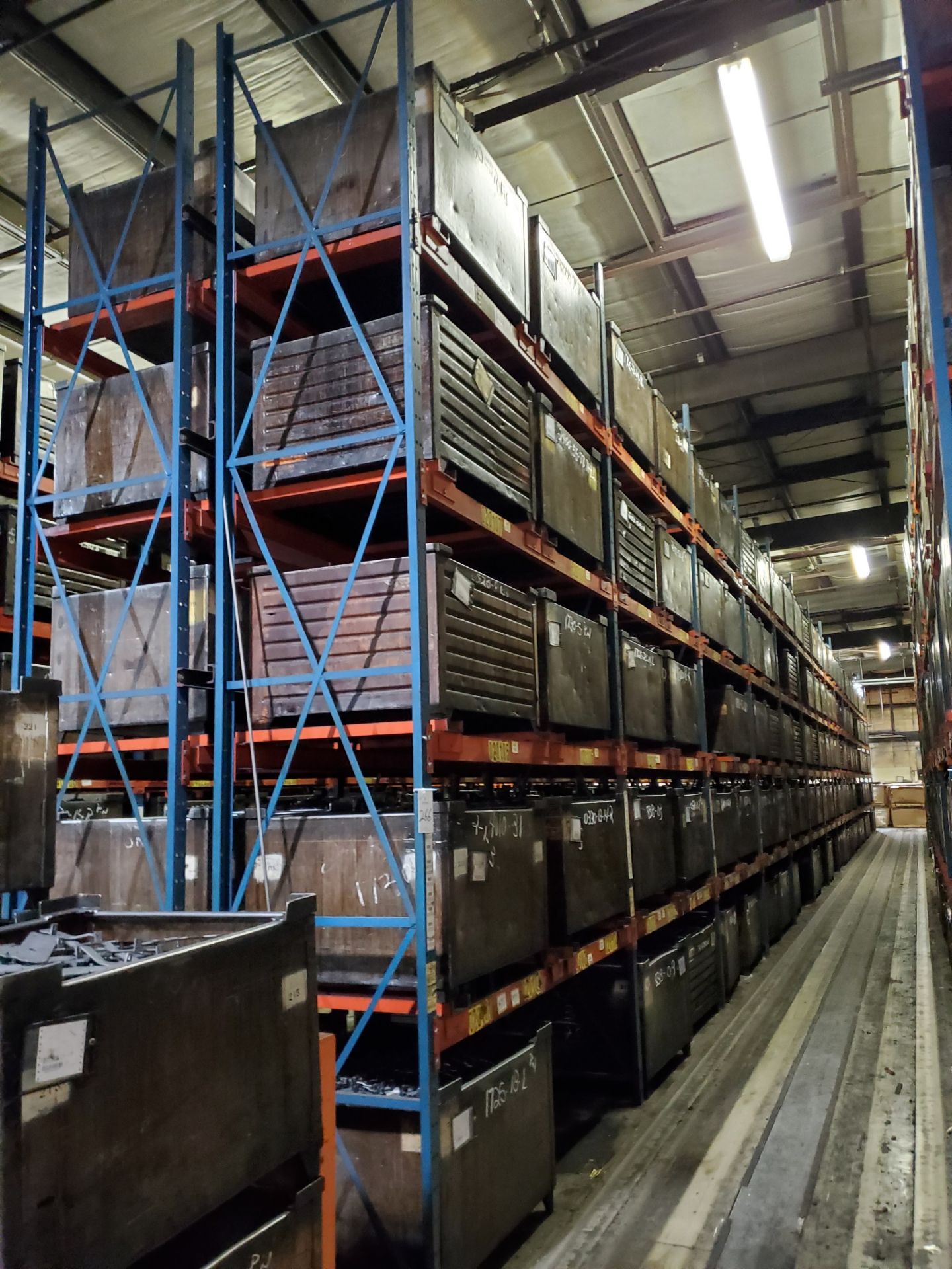 (14) Sections Heavy Duty Steel Bin Storage Rack