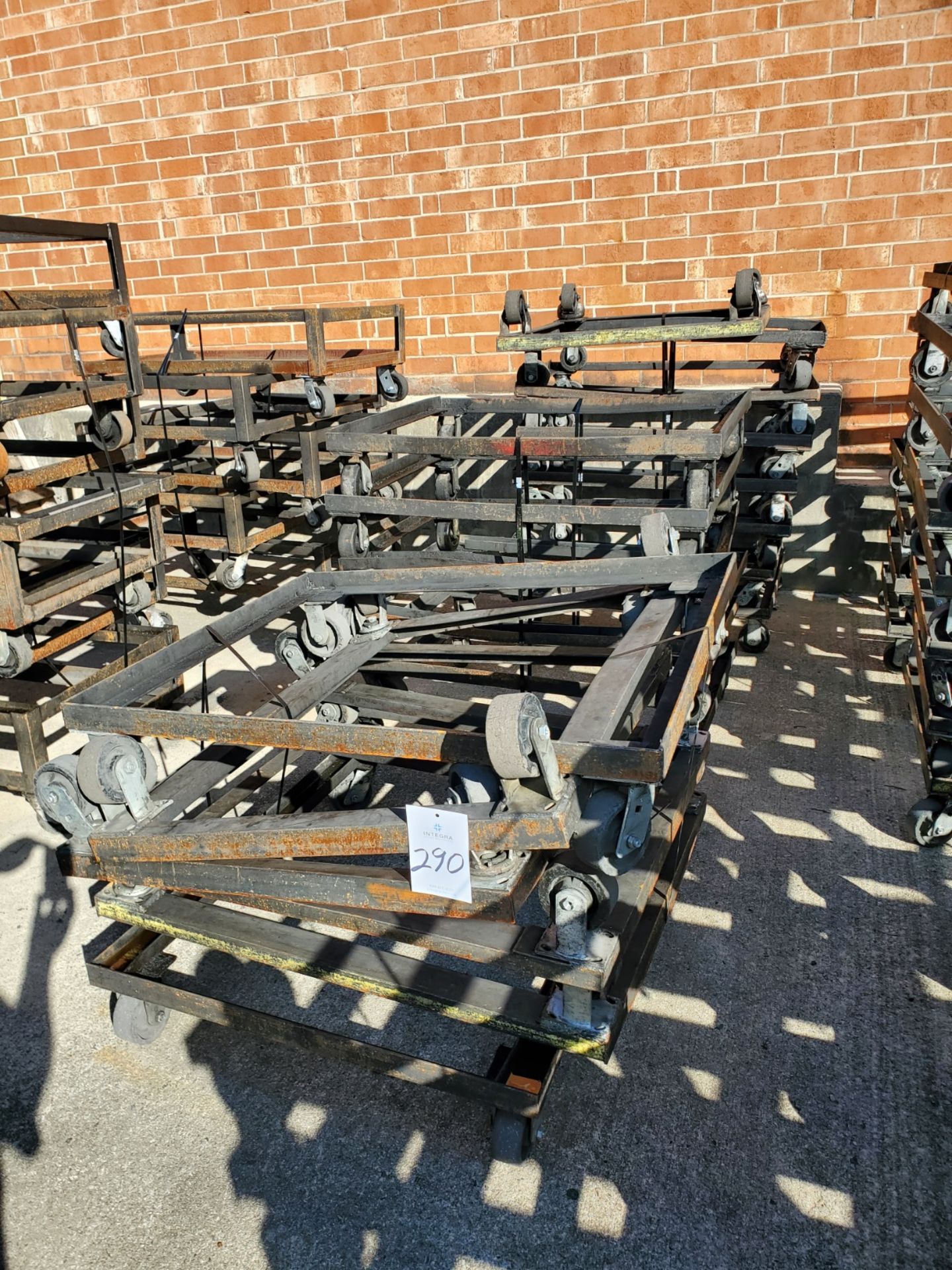 (19) Steel Bin Carts, 36" x 42"