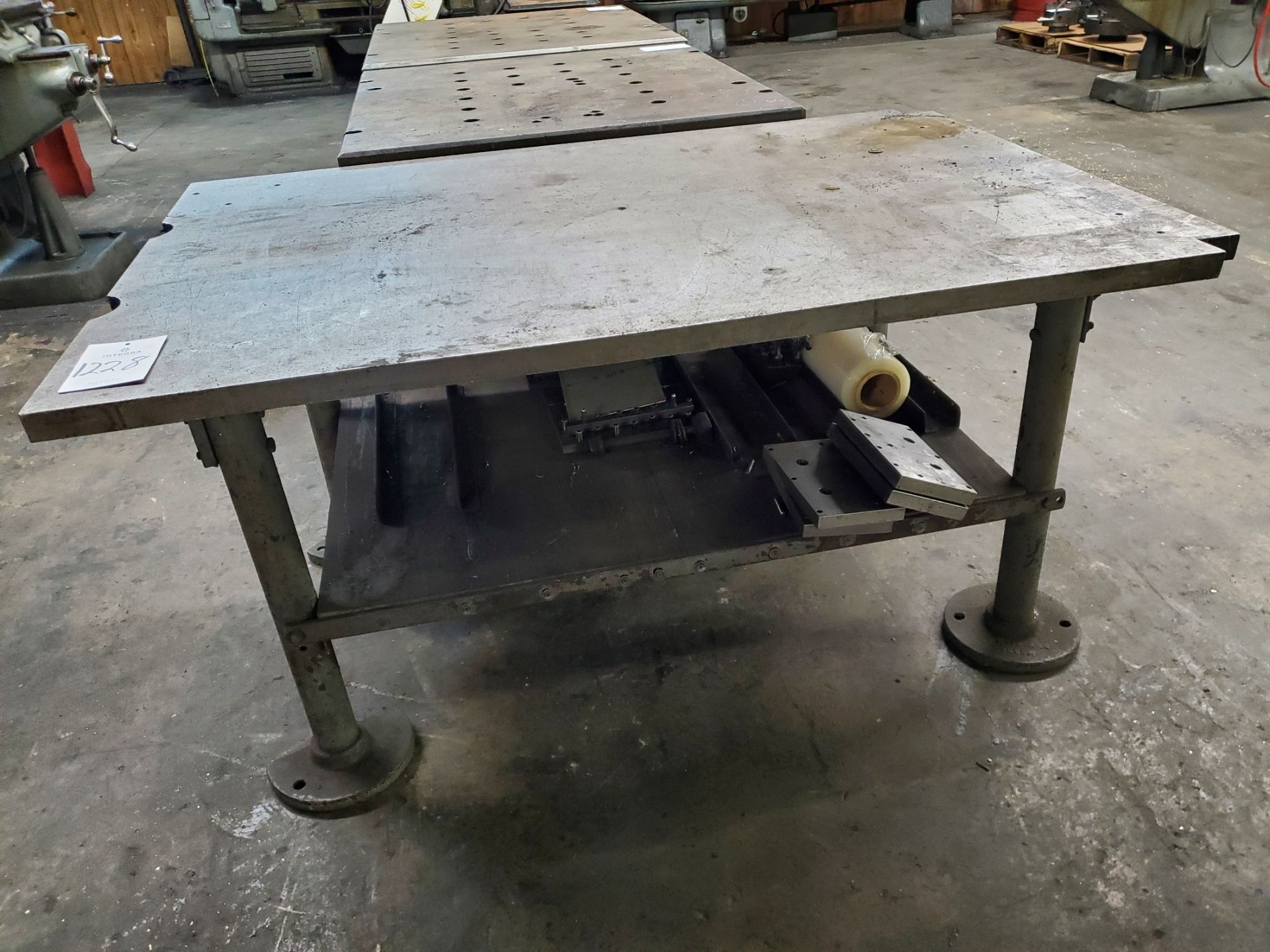 44" x 65" x 1-1/2" Steel Table
