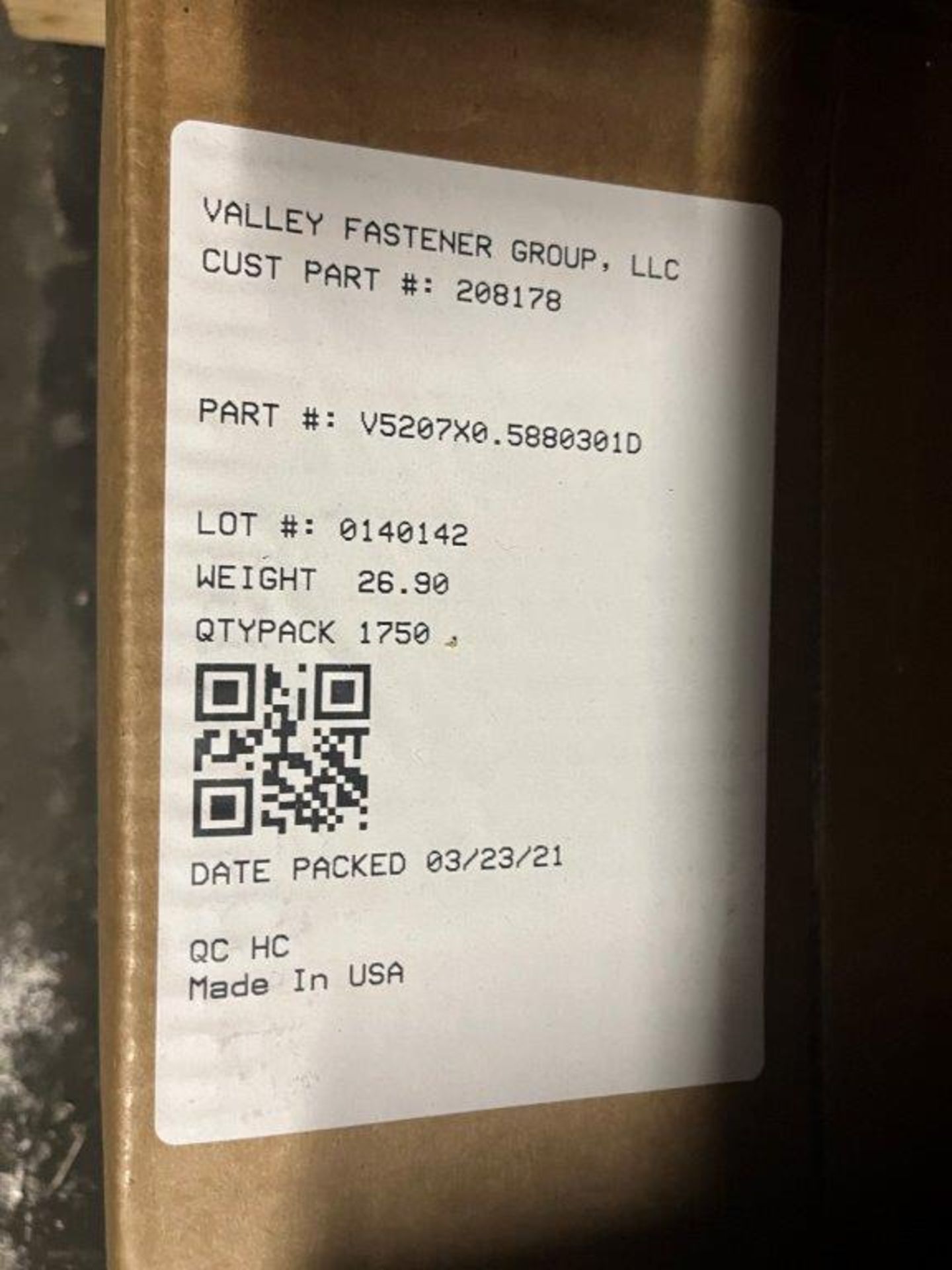 Approximately (15) Pallets of Assorted Valley Fastener Rivets - Image 3 of 6