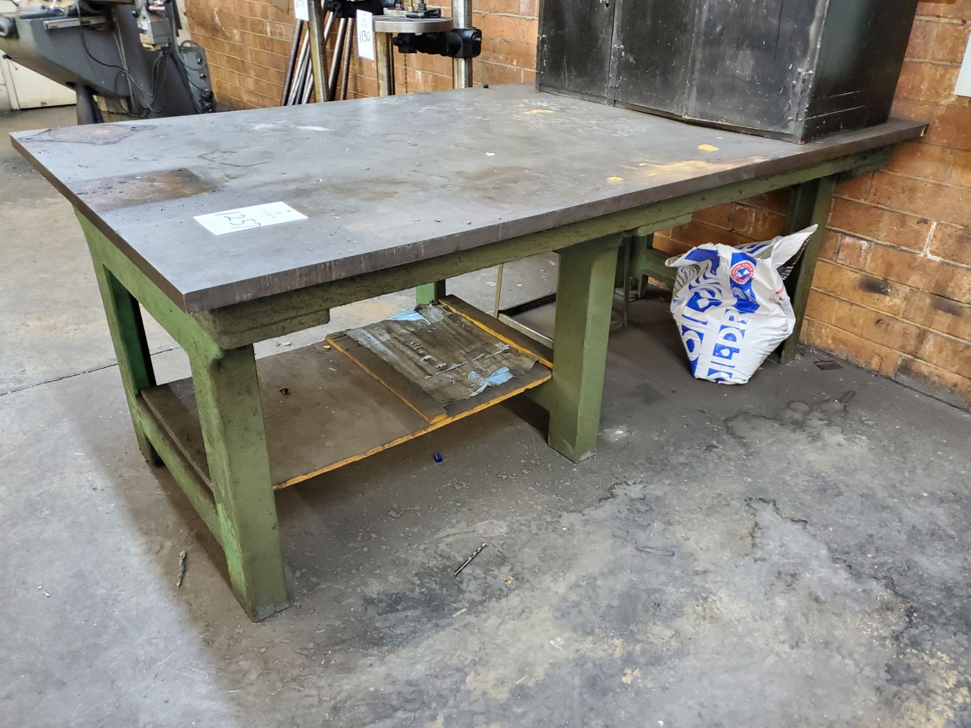 44" x 78" x 1-1/4" Steel Table