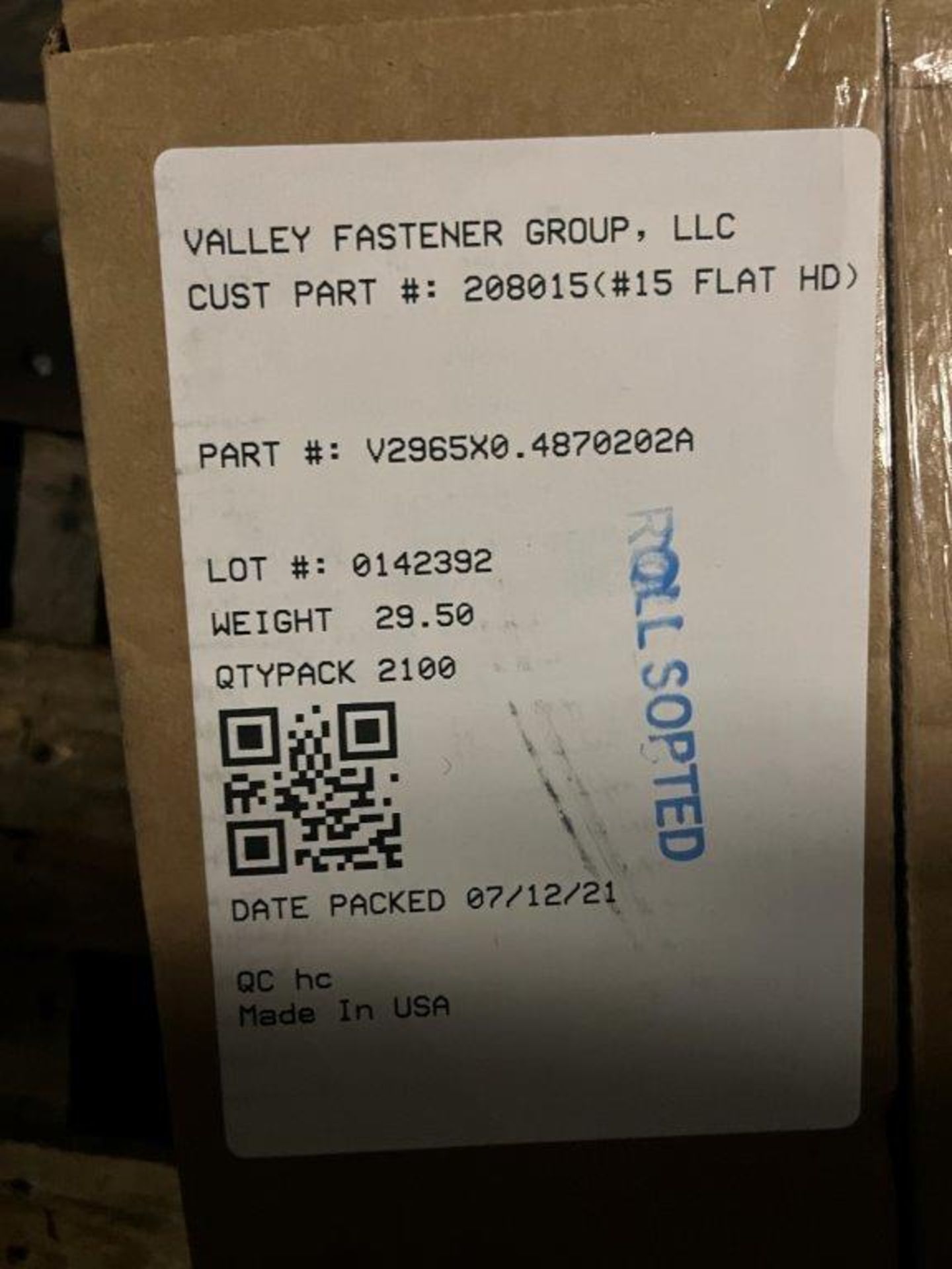 Approximately (15) Pallets of Assorted Valley Fastener Rivets - Image 4 of 6