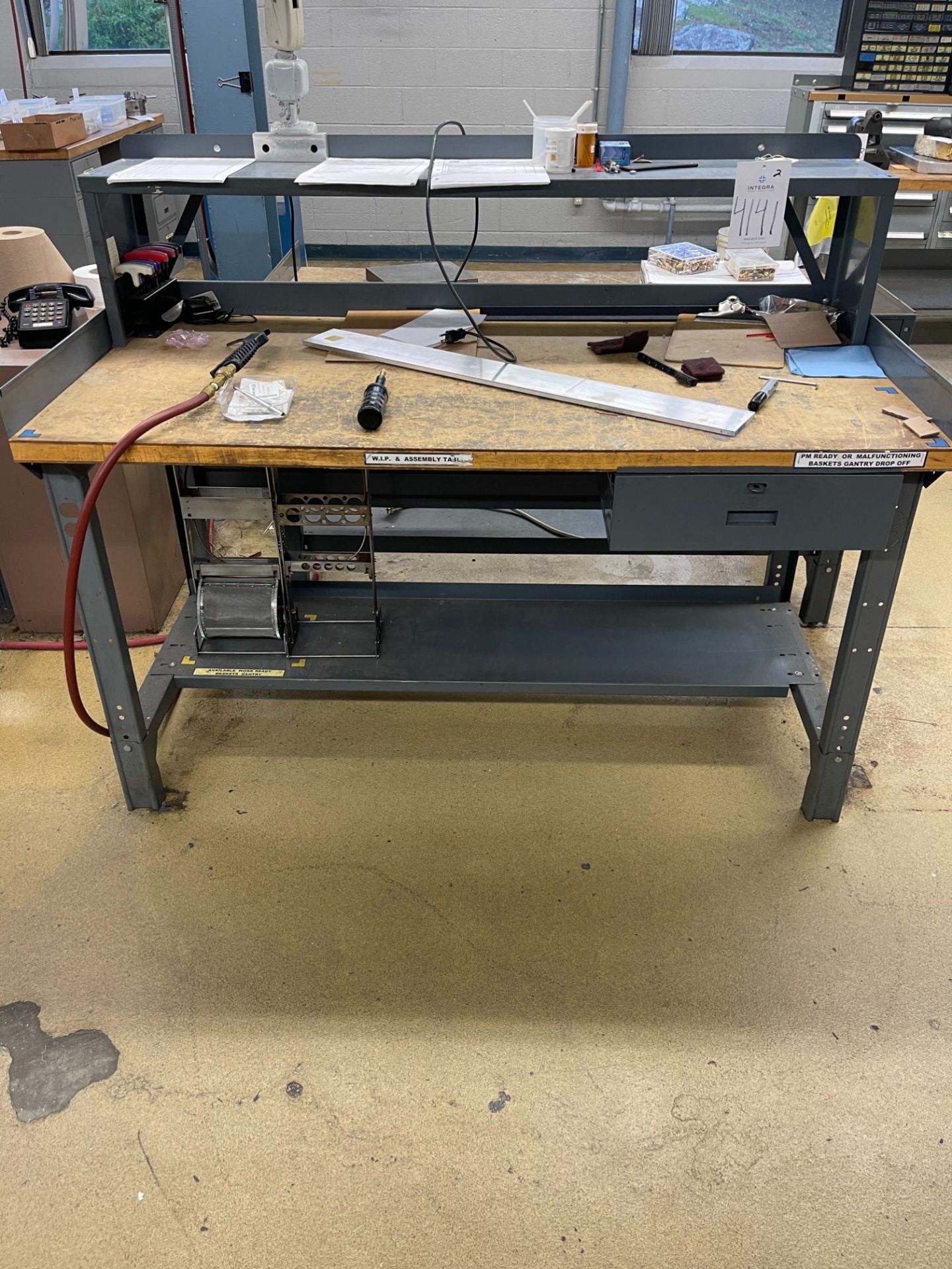 (2) 1-Drawer Work Benches