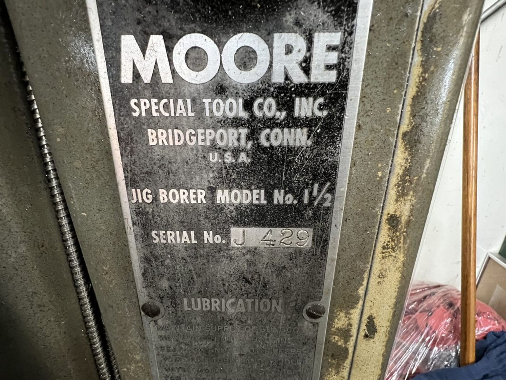 Moore 1-1/2 Jig Bore Machine, S/N J-429 - Image 6 of 11