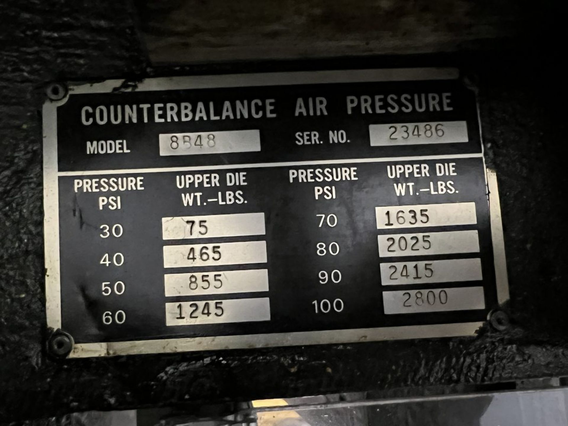 Rousselle 8B48 80-Ton OBI Double Crank Punch Press, S/N 23486 - Image 7 of 9