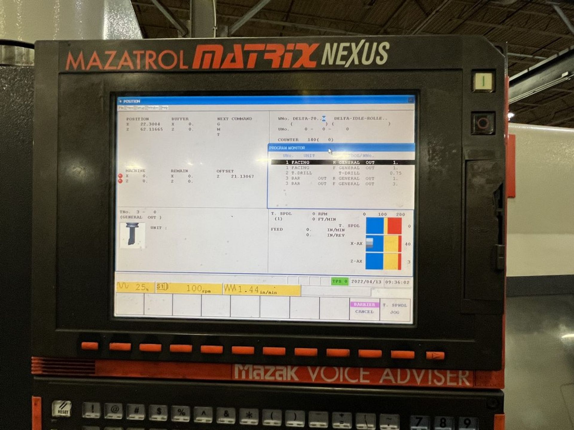 Mazak QTN450-2 CNC Lathe, S/N 184244, 2006 - Image 21 of 22