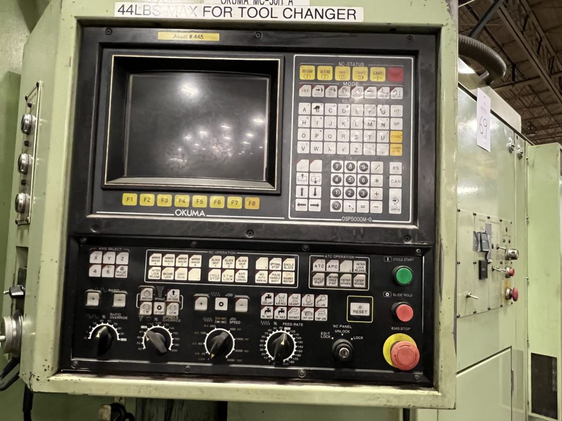 Okuma MC-50H CNC Horizontal Machining Center, S/N 6310-0521, 1988 - Image 8 of 21