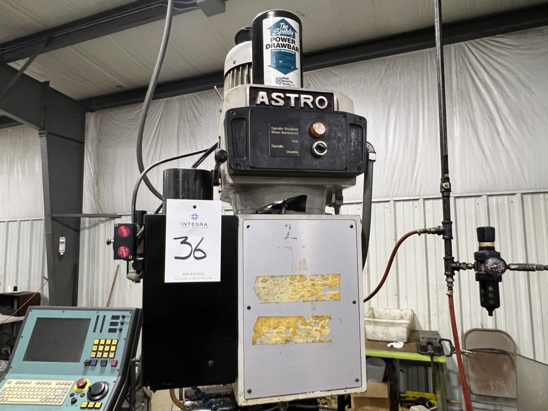 Astro GS18NF CNC Vertical Milling Machine, S/N 877004F - Image 2 of 12