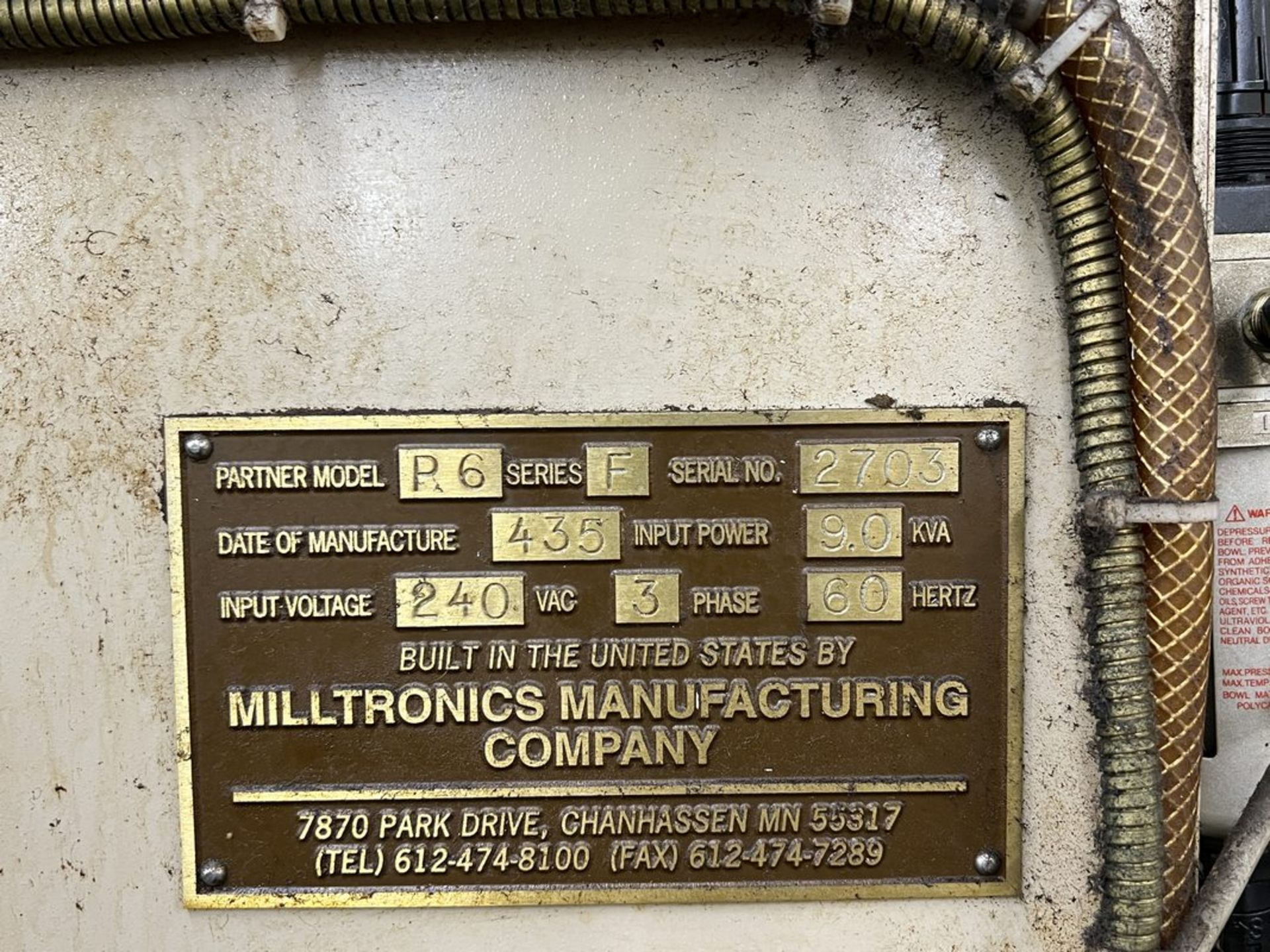 Milltronics Partner R6 CNC Vertical Machining Center, S/N 2703 - Image 7 of 7