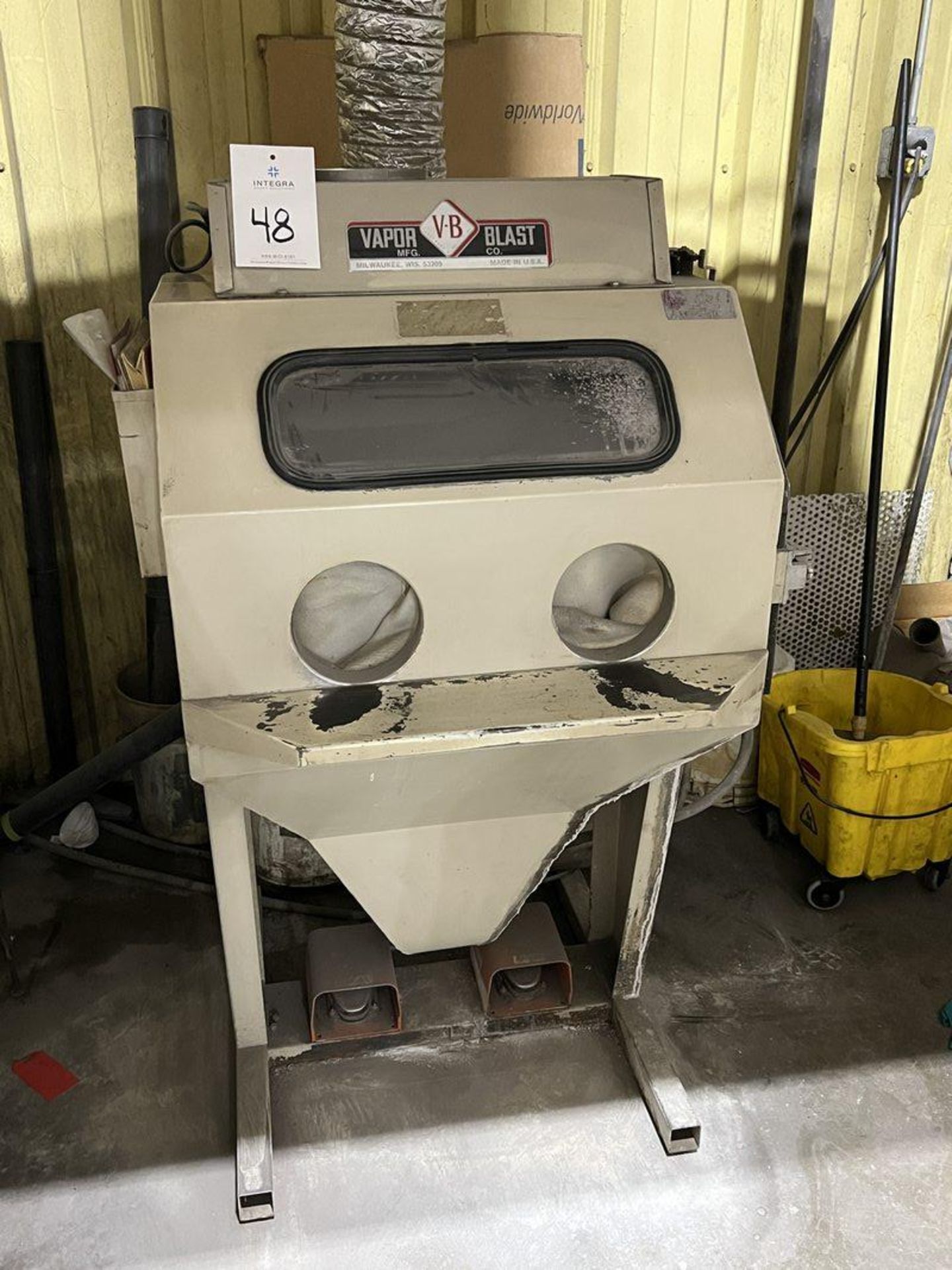 Vapor Blast VBLH-2820 Sand Blasting Cabinet, S/N 6953