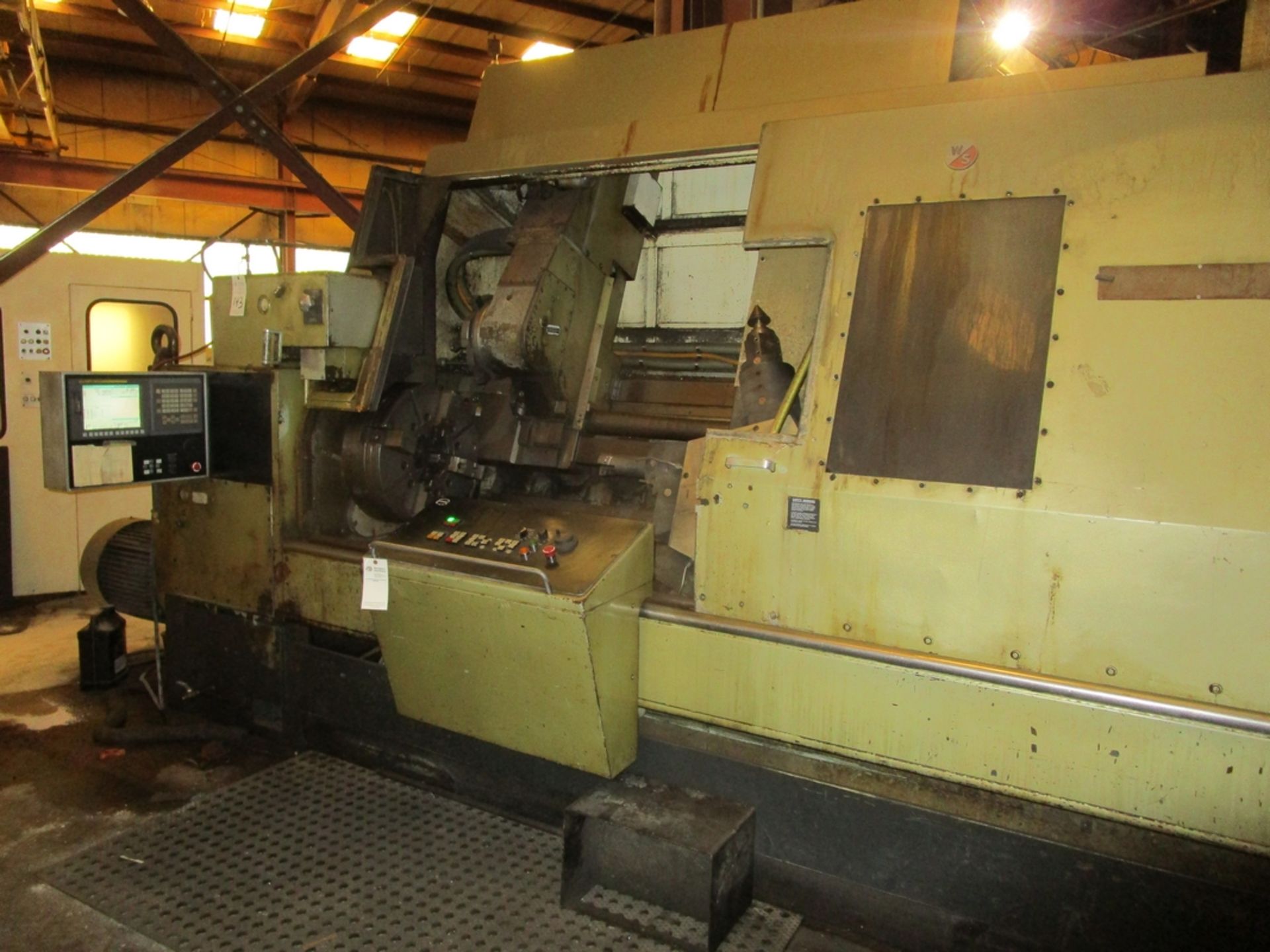 Warner & Swasey CNC Slant Bed Turret Lathe, S/N 740-474