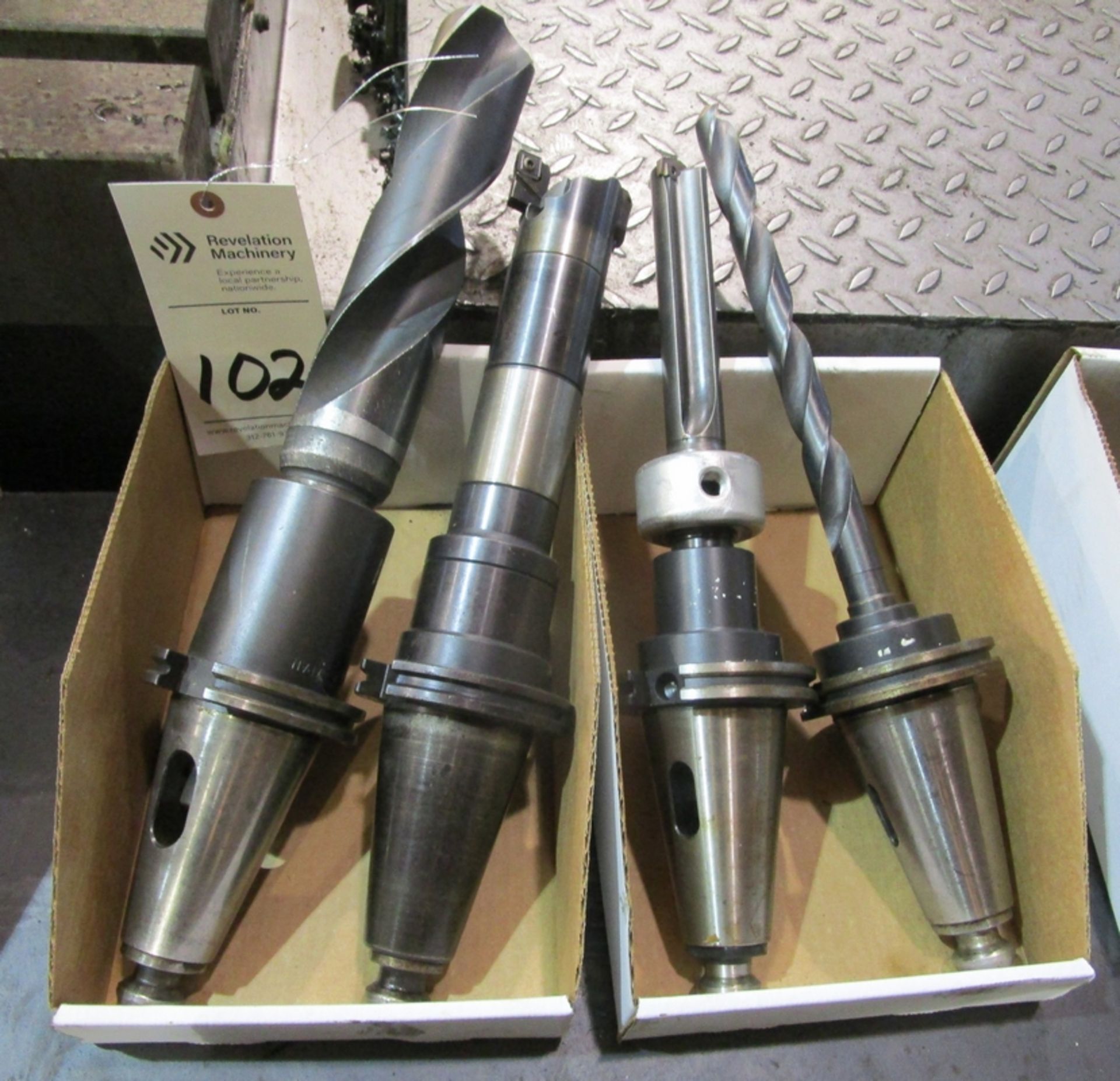 Lot of (4) CT 50-Taper Tool Holders