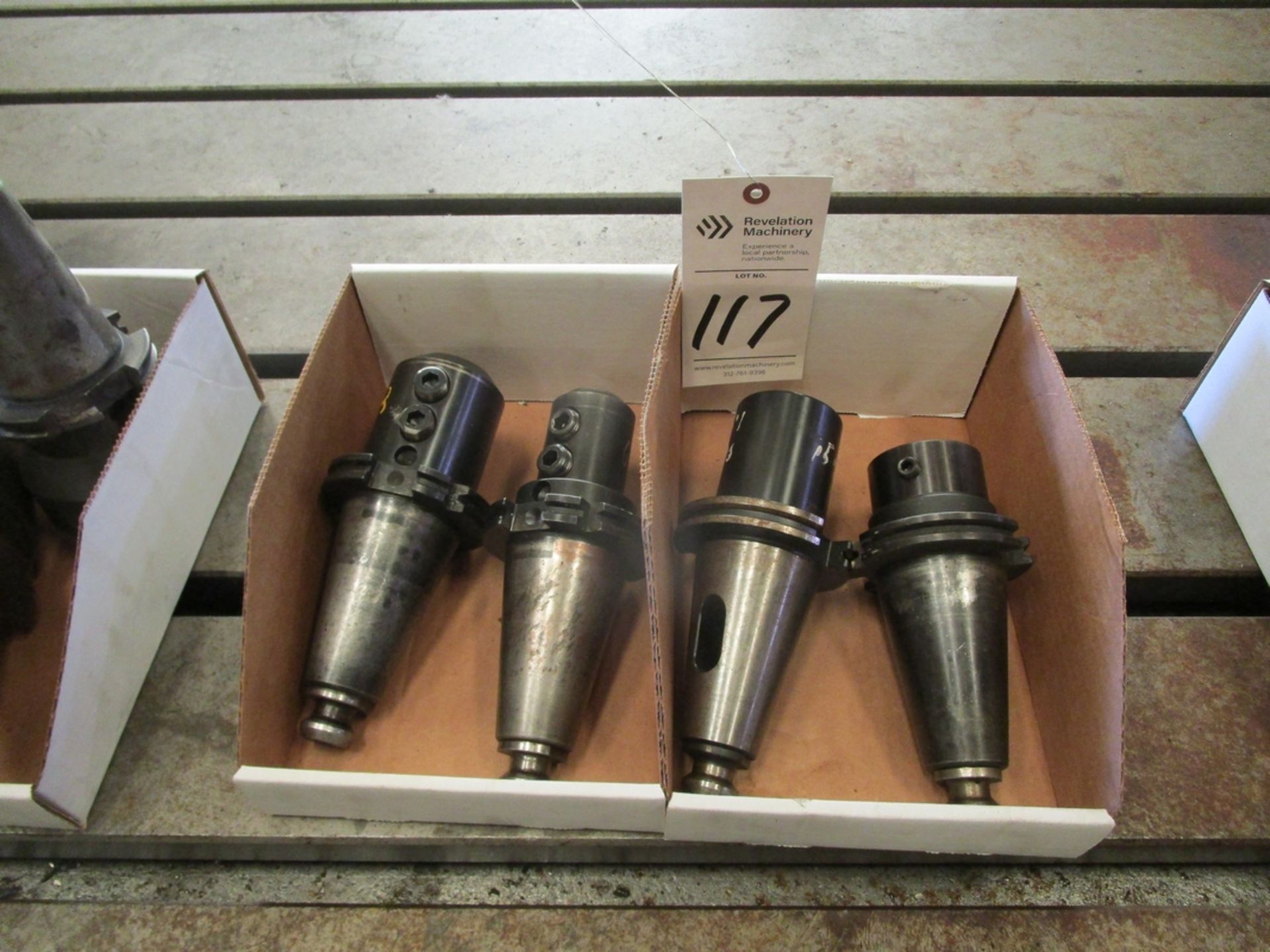 Lot of (4) CT 50-Taper Tool Holders