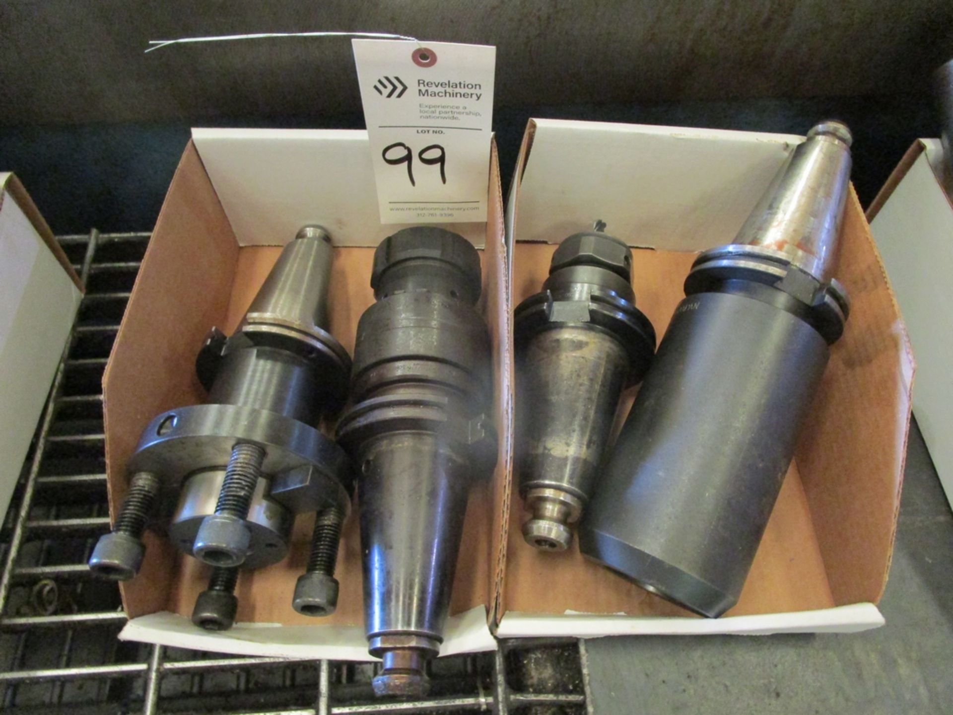 Lot of (4) CT 50-Taper Tool Holders