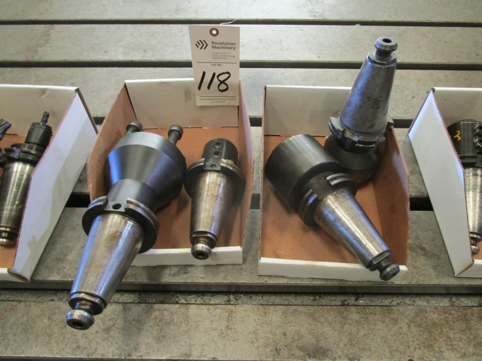 Lot of (4) CT 50-Taper Tool Holders