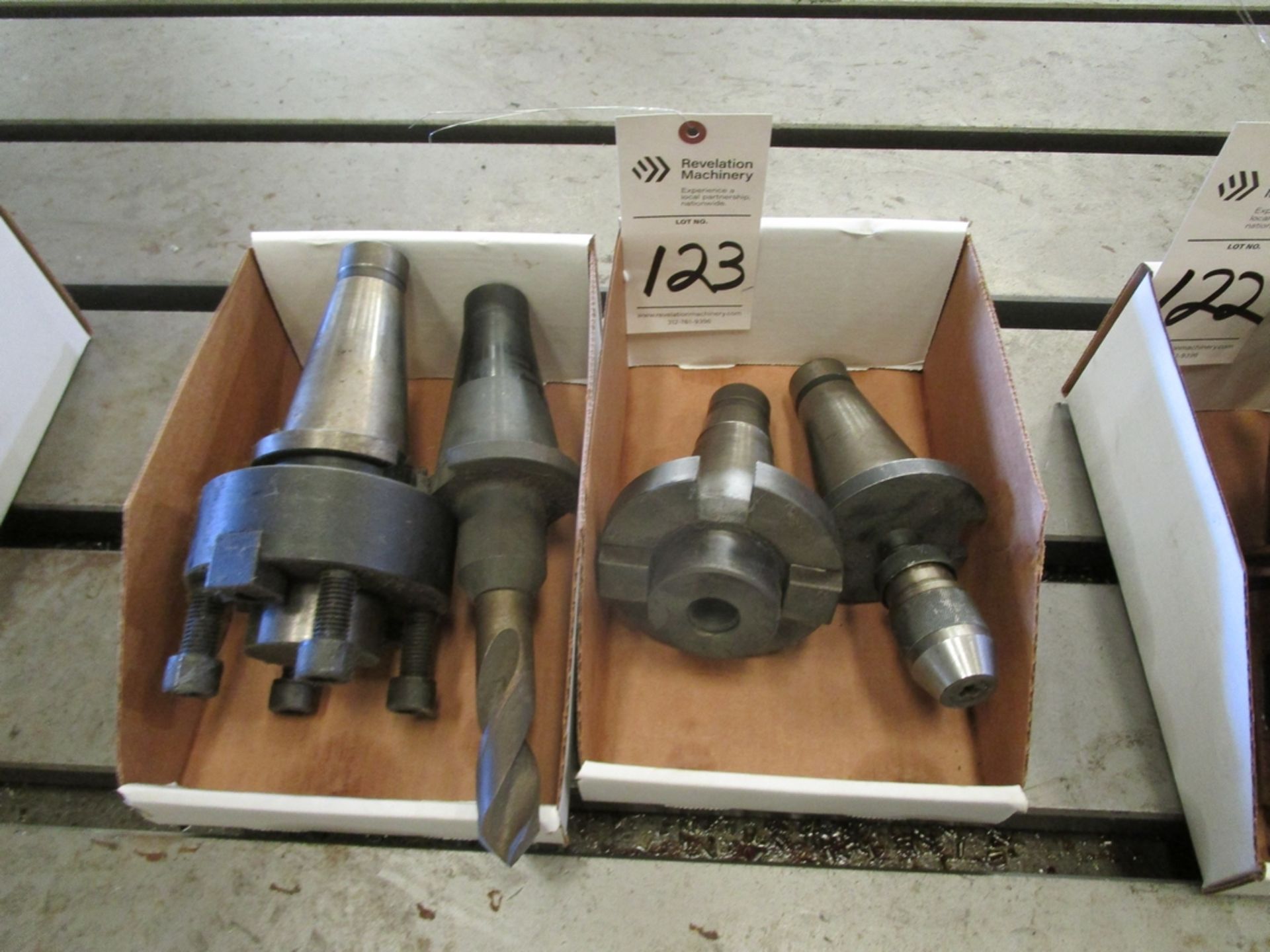 Lot of (4) 50-Taper Tool Holders