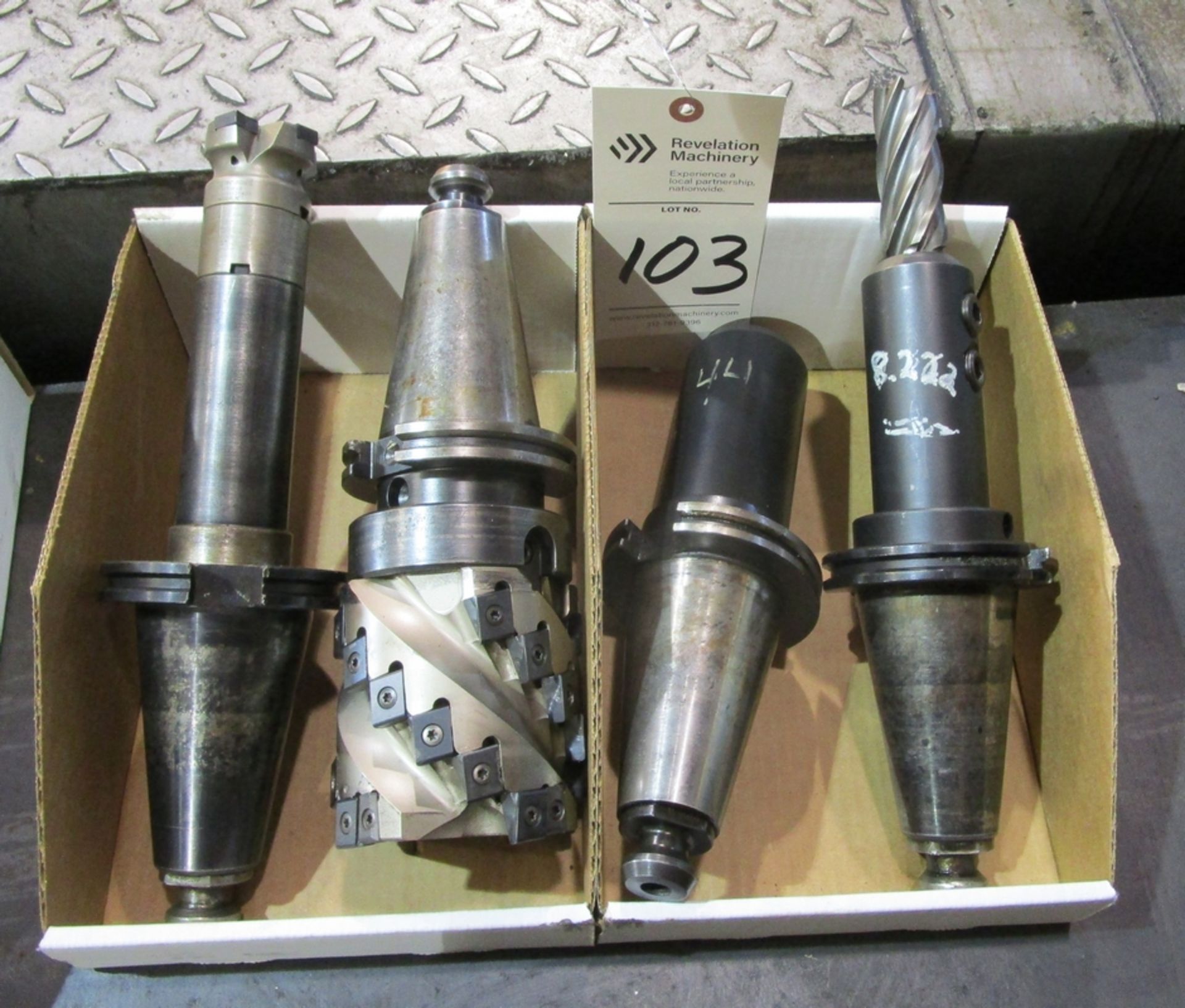 Lot of (4) CT 50-Taper Tool Holders