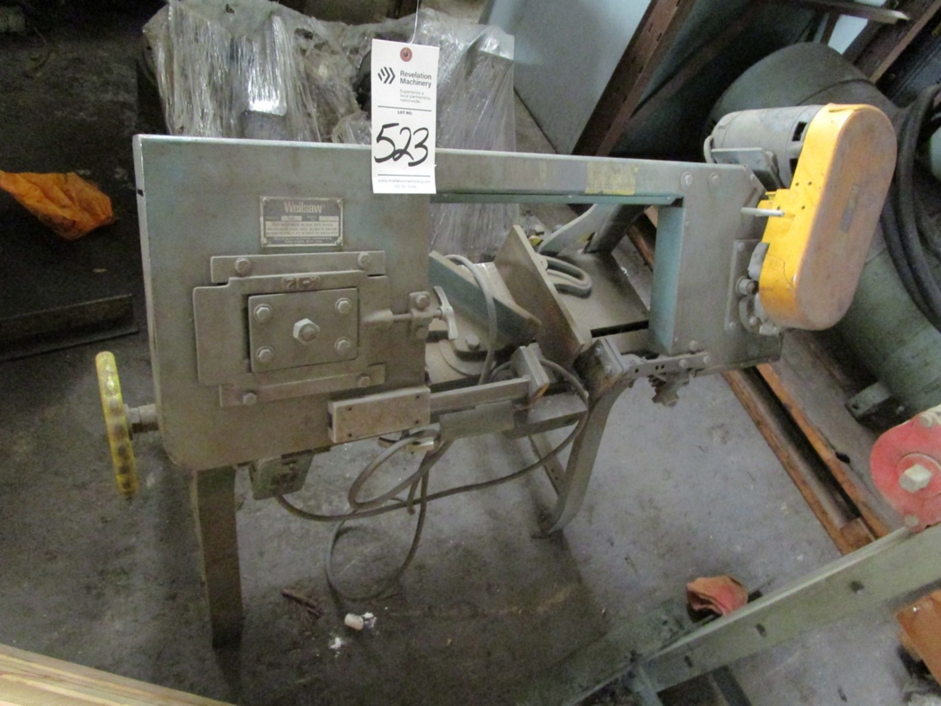 Wellsaw 58B Horizontal Bandsaw, S/N 13909